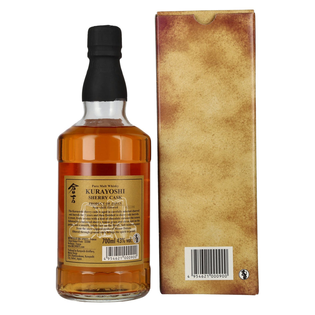 Matsui Whisky THE KURAYOSHI Pure Malt Whisky SHERRY CASK 43% Vol. 0,7l in gift box