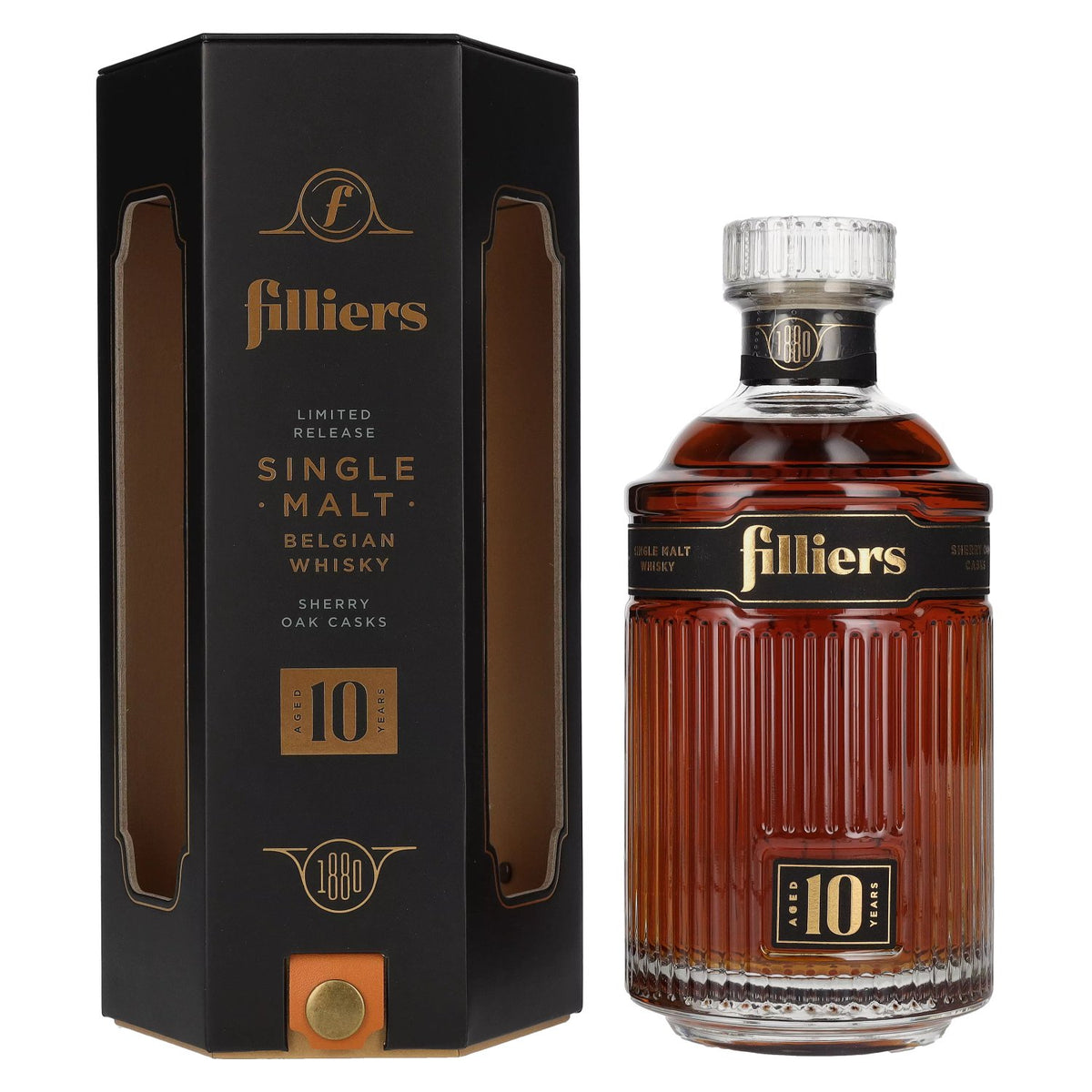 Filliers 10 Year Old Belgian Single Malt Whisky 43% Vol. 0,7l in gift box