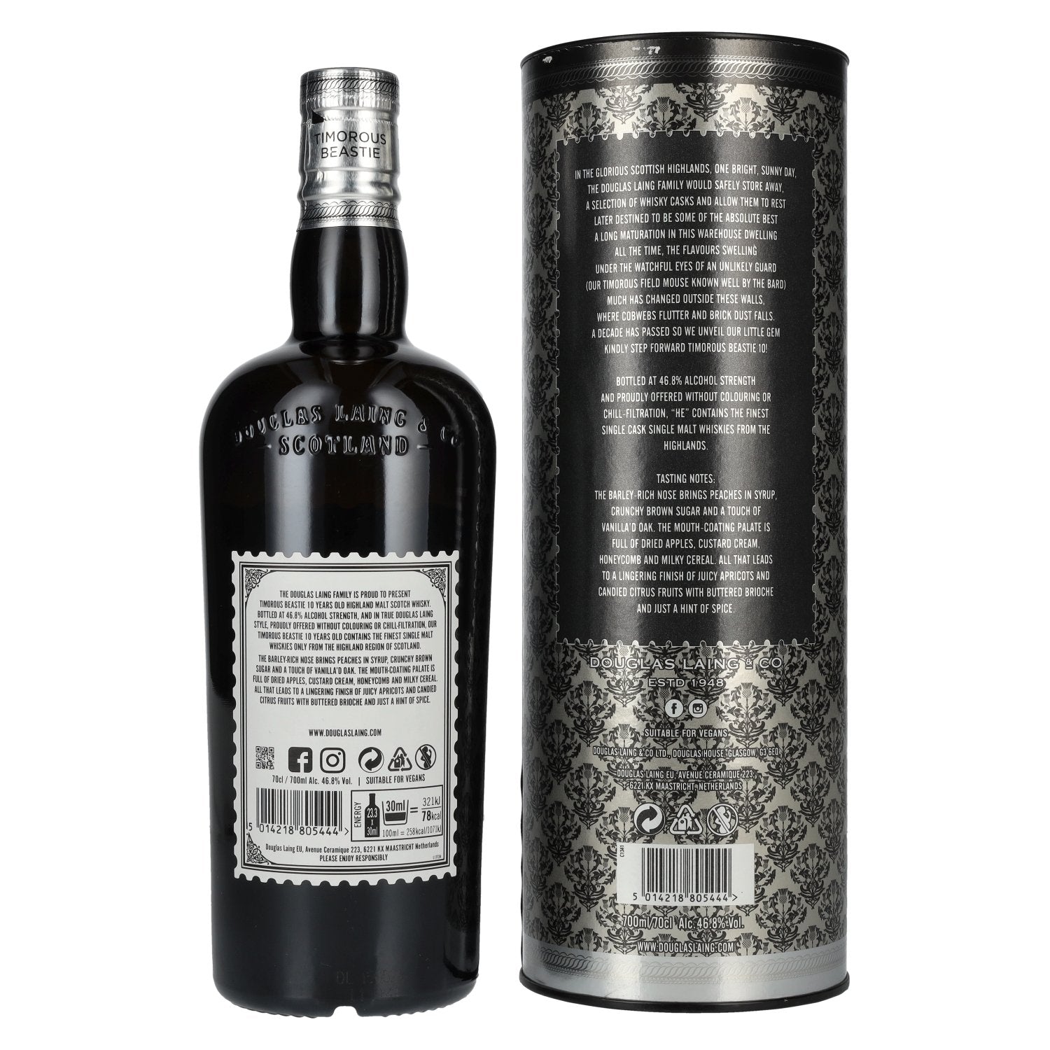Douglas Laing TIMOROUS BEASTIE 10 Years Old Small Batch Release 46,8% Vol. 0,7l en boîte cadeau