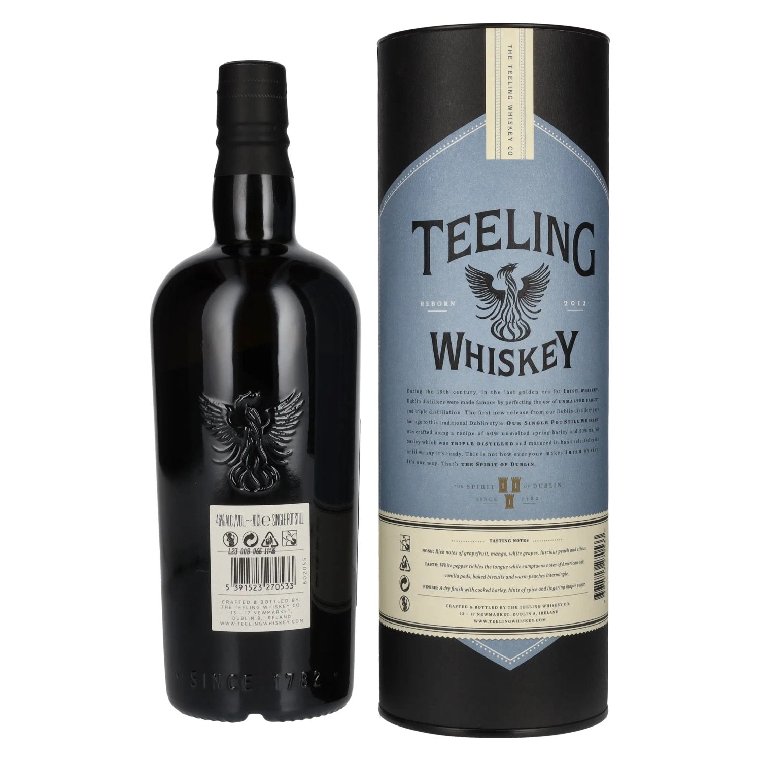 Teeling Whiskey Single Pot Still Irish Whiskey 46% Vol. 0,7l dans une boîte cadeau