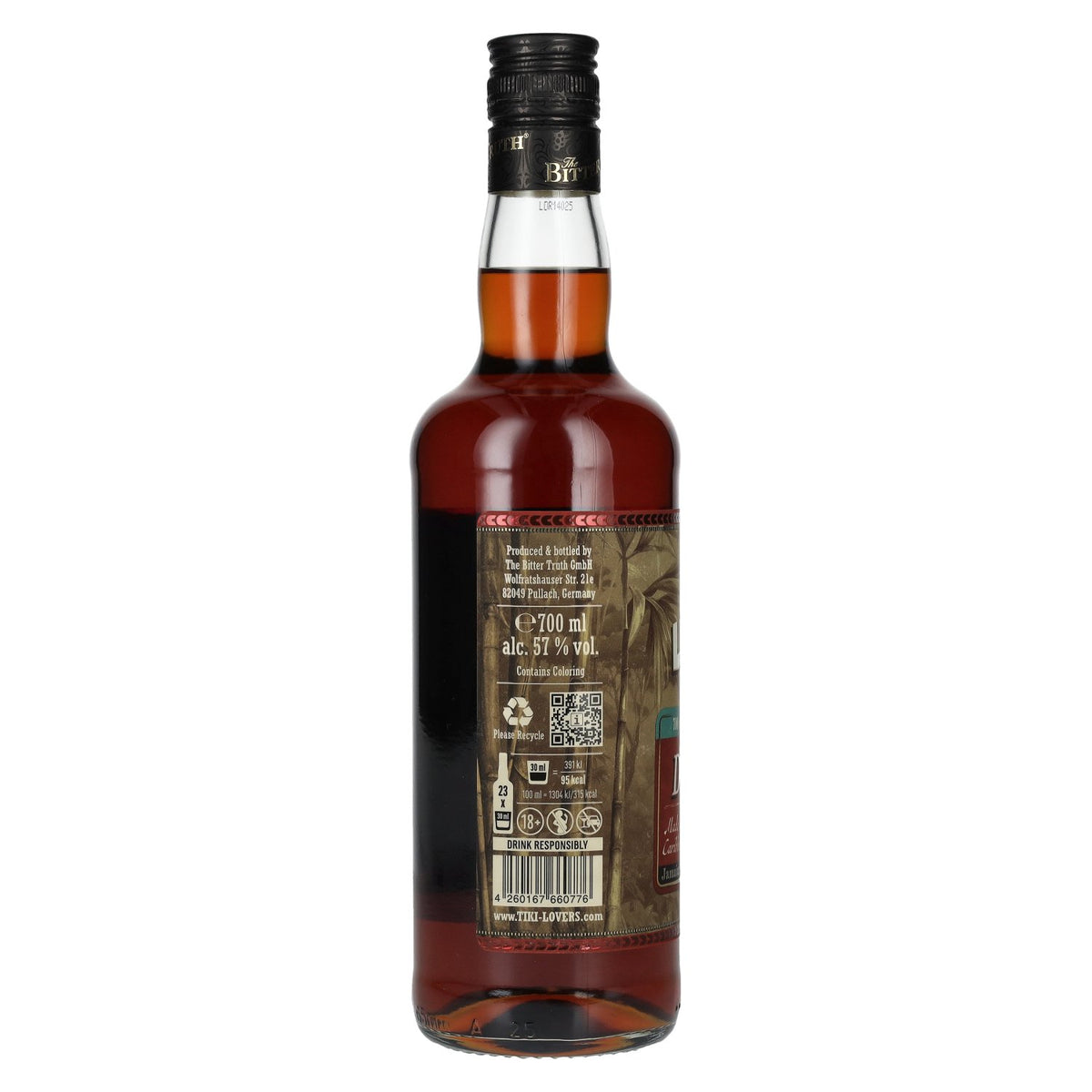 Tiki Lovers Rum Dark Finest Caribbean Blend 57% Vol. 0,7l