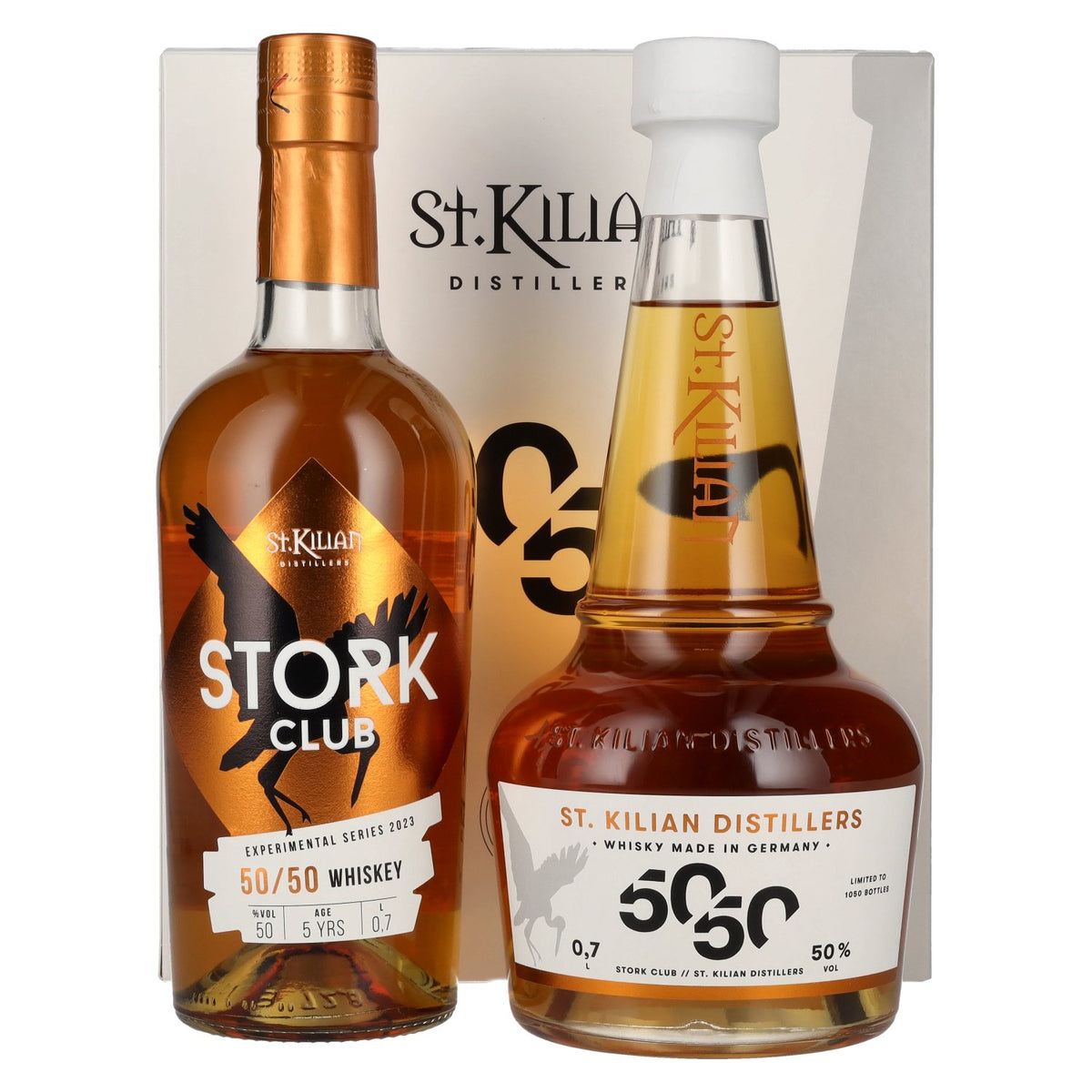 St. Kilian STORK CLUB 50/50 Experimental Series 2023 50% Vol. 2x0,7l in gift box