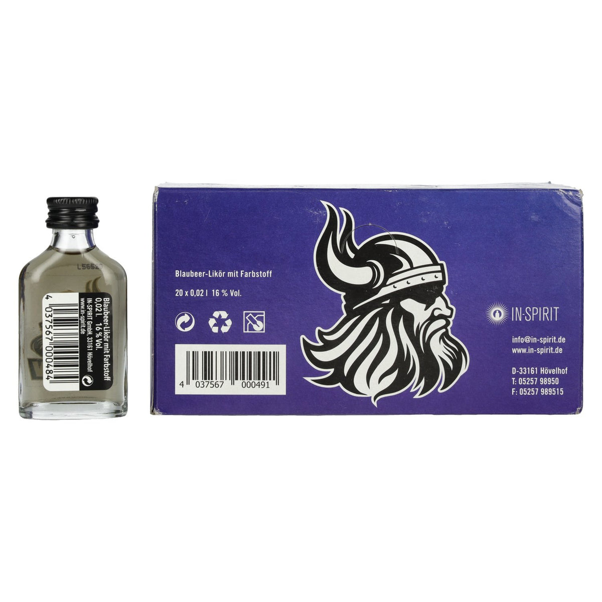 Saufen Liqueur Blueberry Liqueur 16% Vol. 20x0,02l