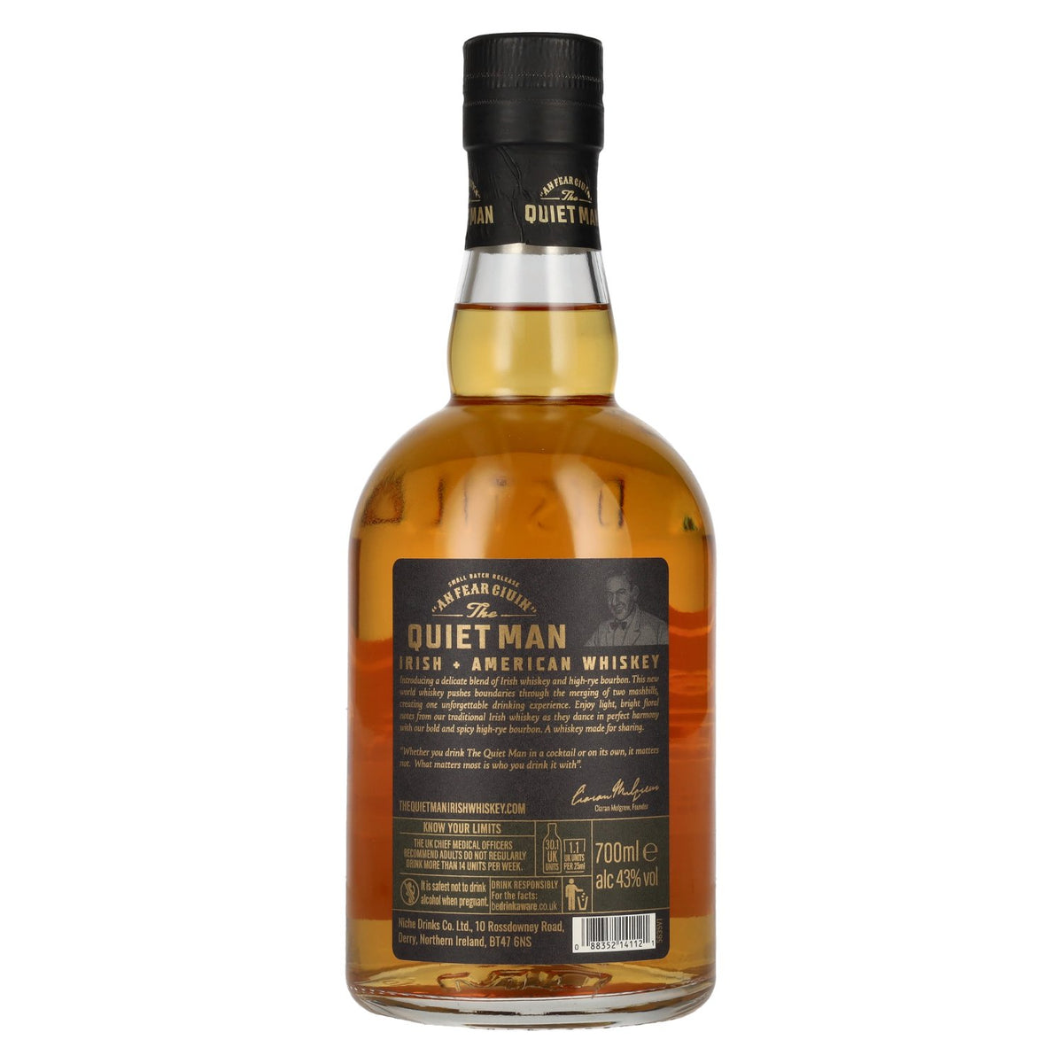 The Quiet Man Irish Whiskey américain 43 % vol. 0,7 l