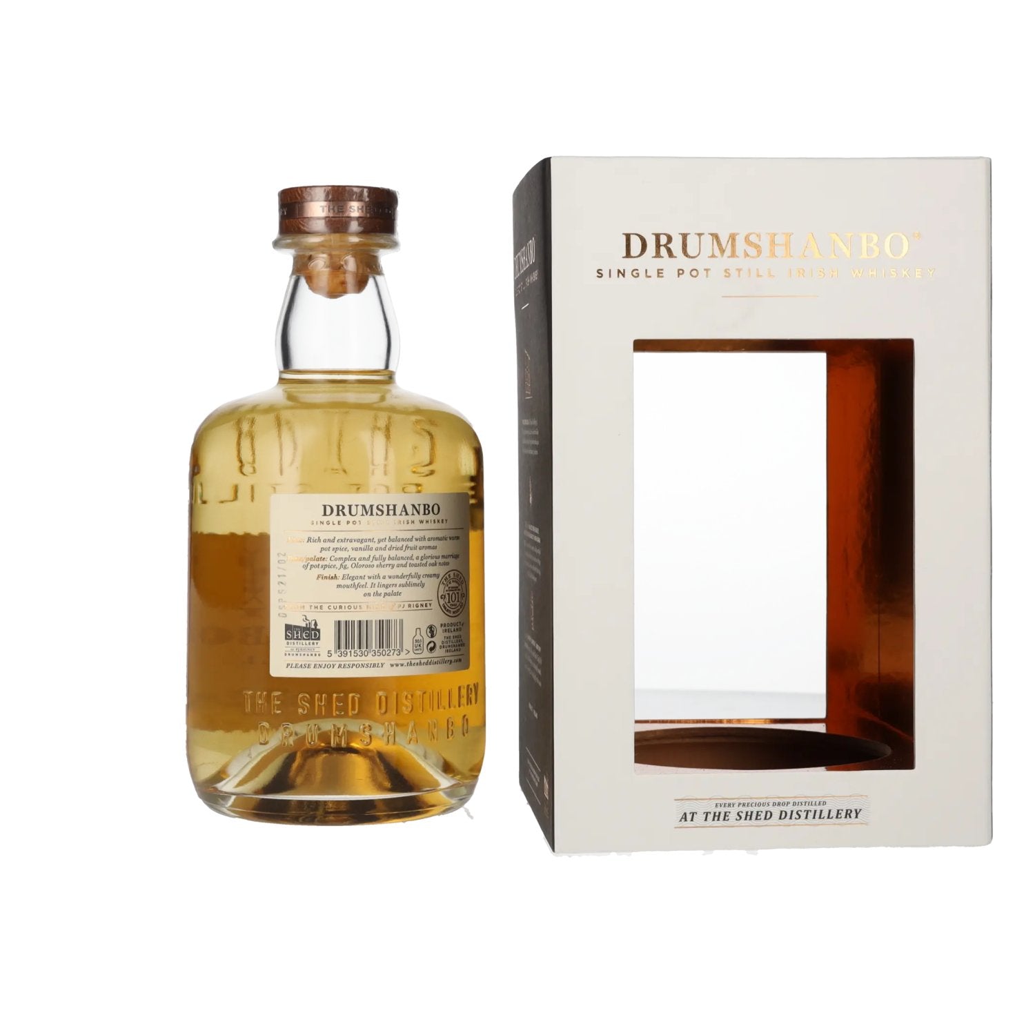Drumshanbo Single Pot Still Irish Whiskey 43% Vol. 0,7l in Geschenkbox