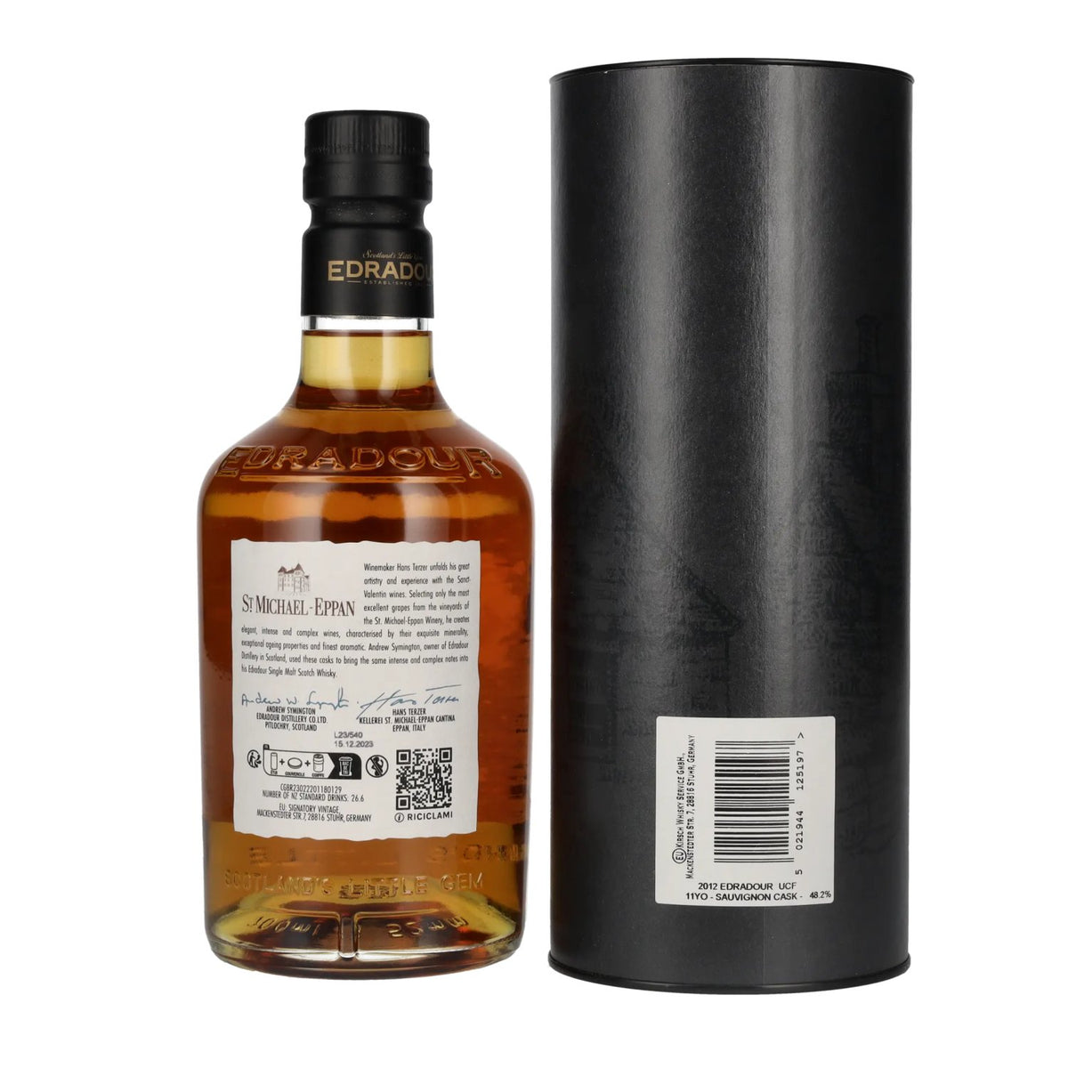 Edradour 11 Years Old ST. MICHAEL-EPPAN Sauvignon Cask #1001 2012 48,2% vol. 0,7l en boîte cadeau