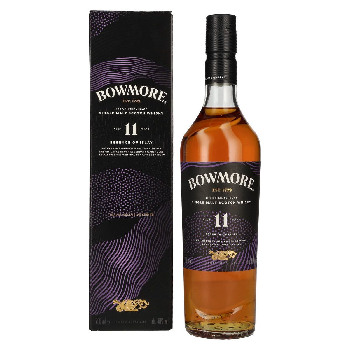 Bowmore 11 Years Old ESSENCE OF ISLAY Travel Exclusive 40% Vol. 0,7l in gift box