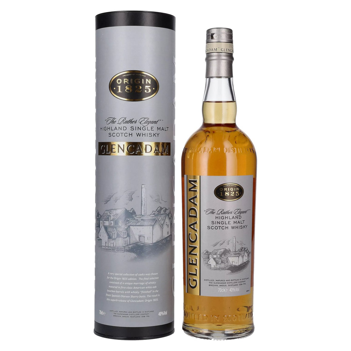 Glencadam Origin 1825 The Rather Elegant 40% vol. 0,7l en boîte cadeau
