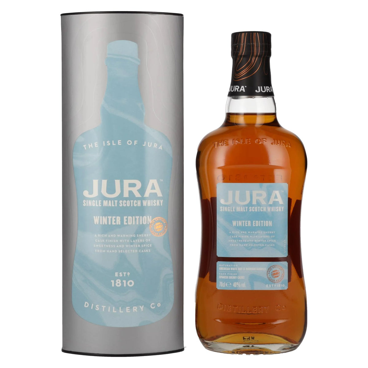 Jura Single Malt Scotch Whisky WINTER Edition 40% vol. 0,7l en coffret cadeau
