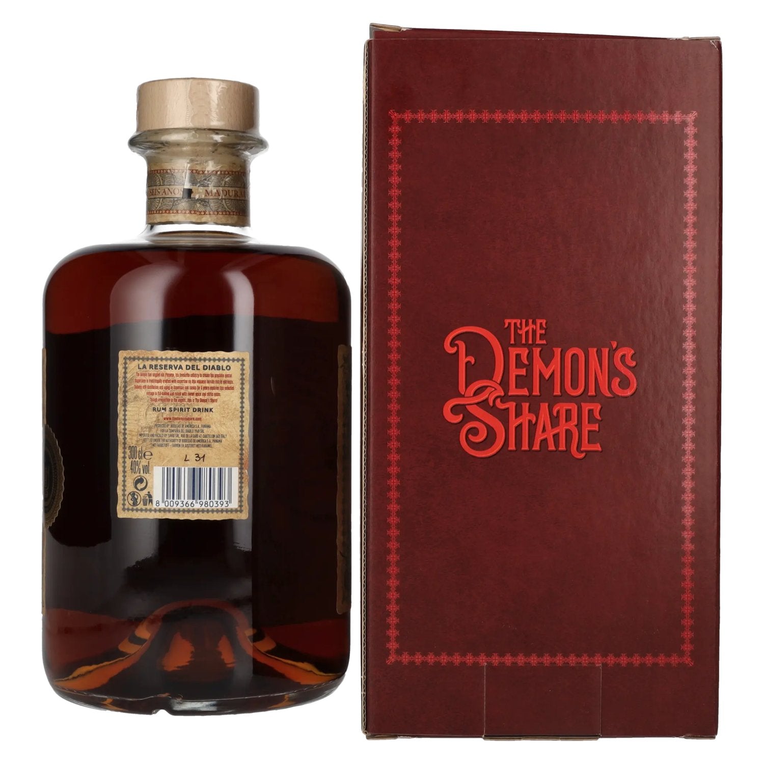 The Demon's Share 6 Years Old Spirit Drink 40% Vol. 3l in gift box