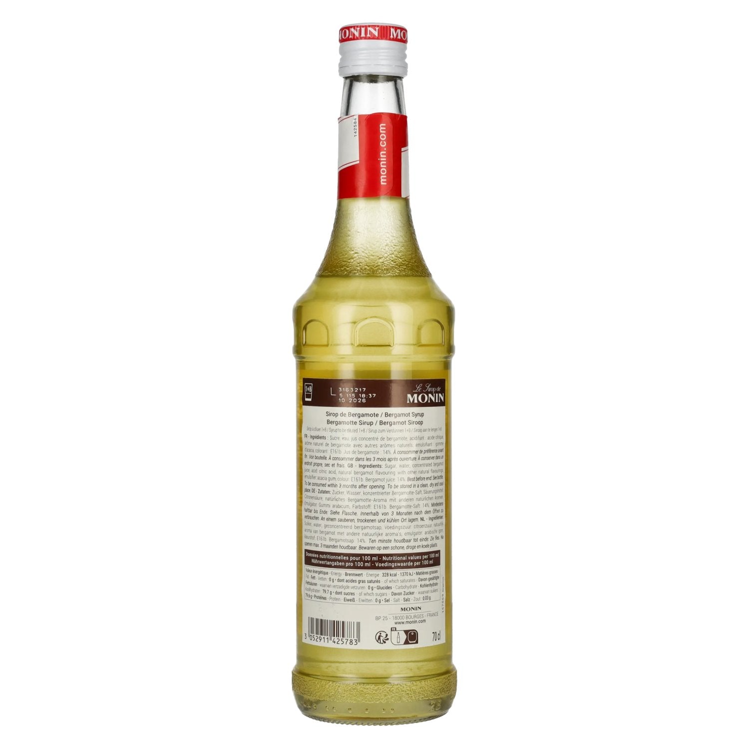 Le Sirop de Monin BERGAMOTTE 0,7l