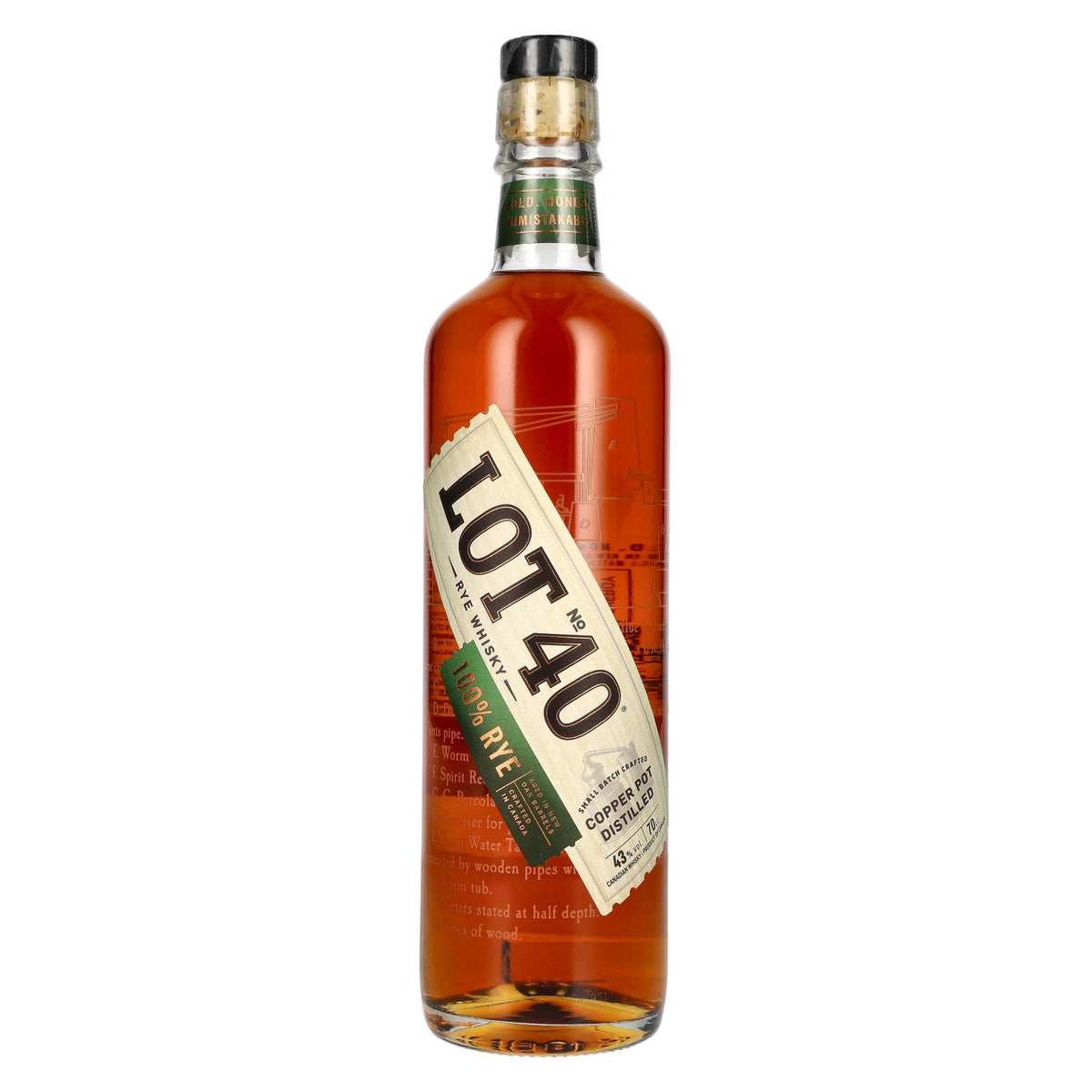 LOT No. 40 Canadian Rye Whisky 43% Vol. 0,7l