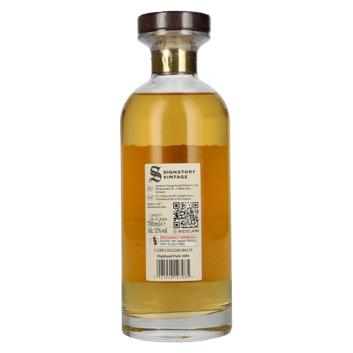 Signatory Vintage 18 Years Old HIGHLAND PARK The Decanter Collection 52% vol. 0,7l