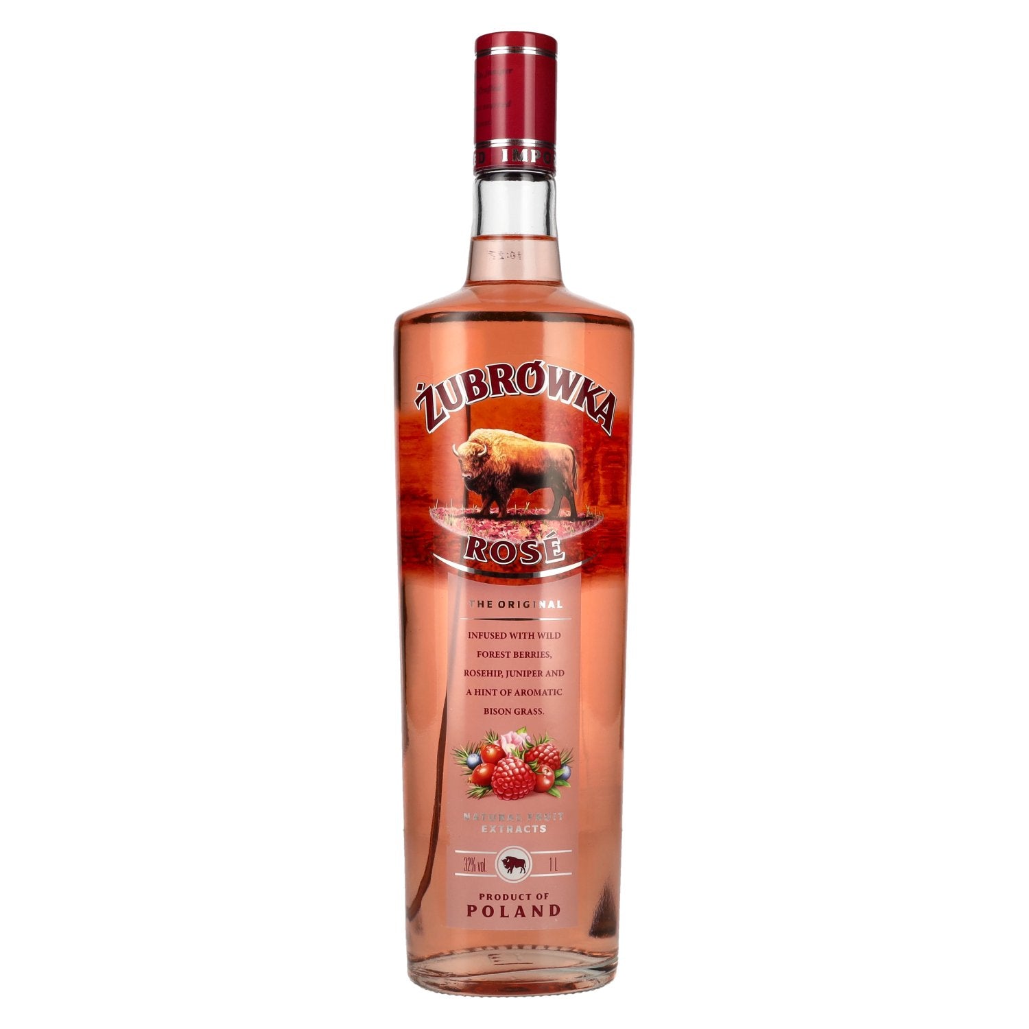 Zubrowka ROSE Vodka 32% vol. 1l