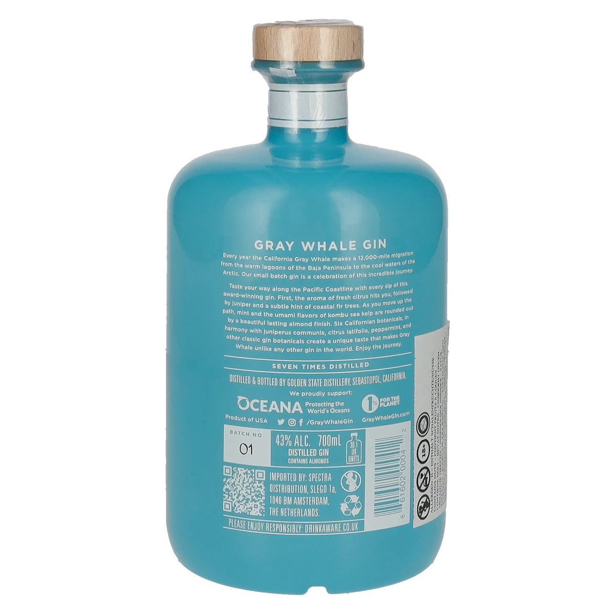 Gray Whale Distilled Gin 43% Vol. 0,7l