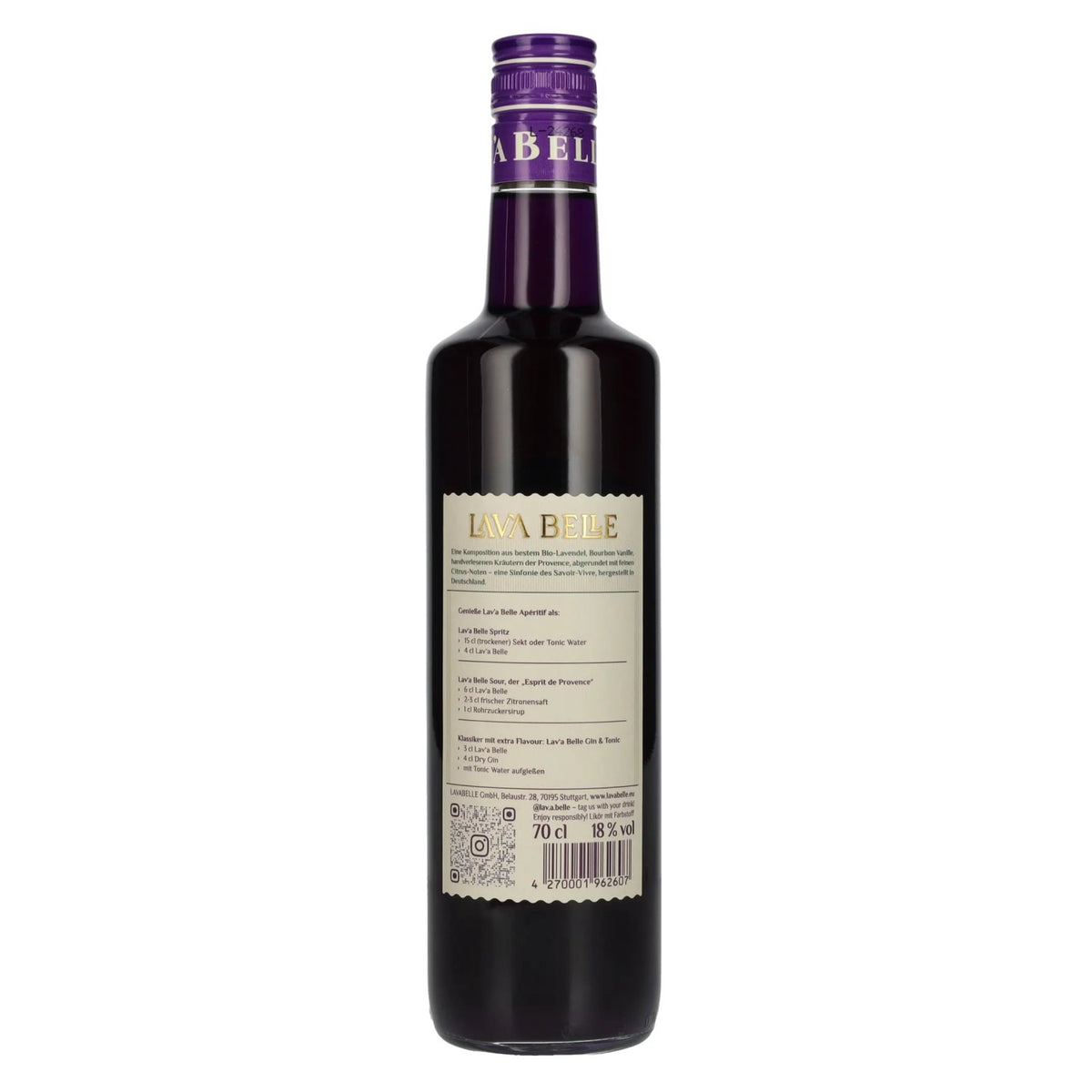LAV'A BELLE Apéritif Liqueur de Lavande 18% Vol. 0,7l