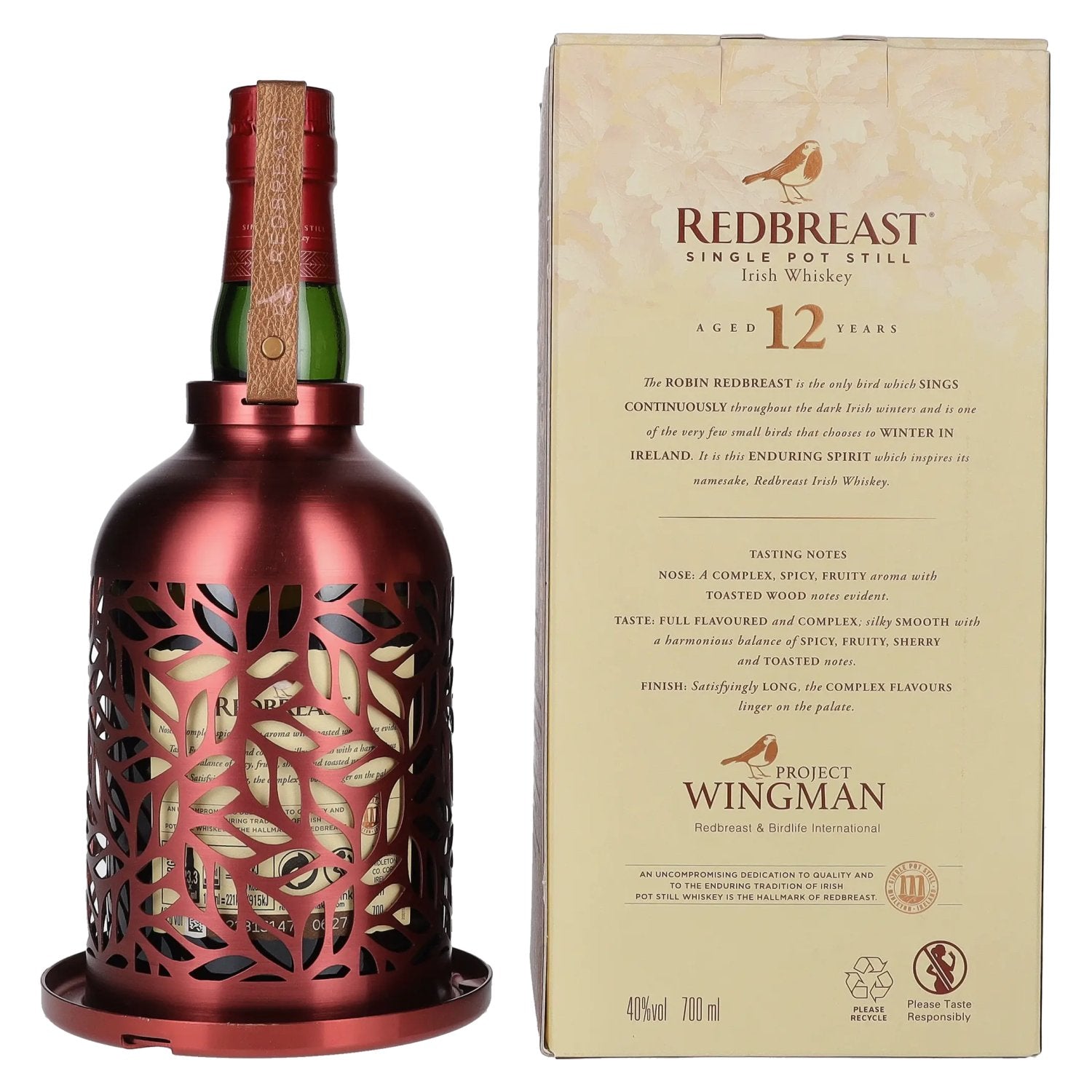 Redbreast 12 Years Old Limited White Edition Bird Feeder 2022 40% Vol. 0,7l in gift box