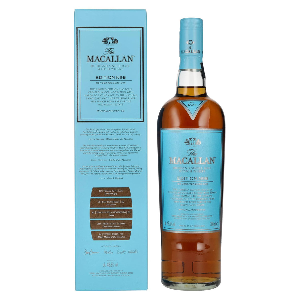 The Macallan EDITION N° 6 Highland Single Malt 48,6% Vol. 0,7l en boîte cadeau
