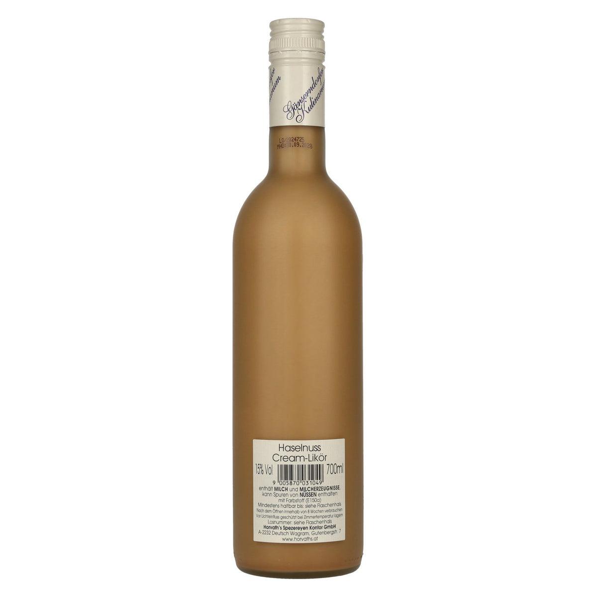 Gänserndorfer Kulinarium hazelnut cream liqueur 15% vol. 0.7l