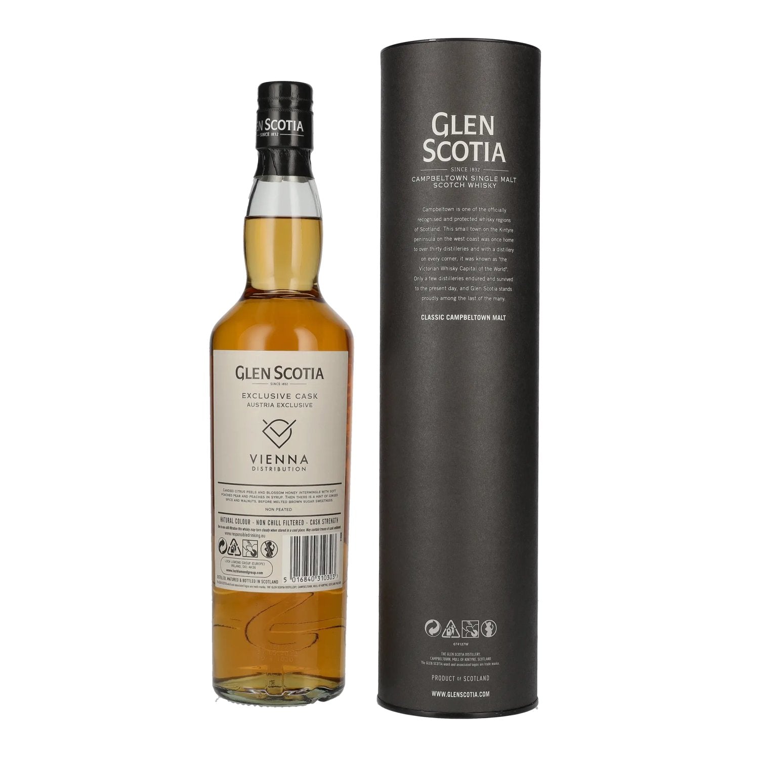 Glen Scotia 8 Years Old AUSTRIA EXCLUSIVE Cask 2014 56,1% Vol. 0,7l in gift box