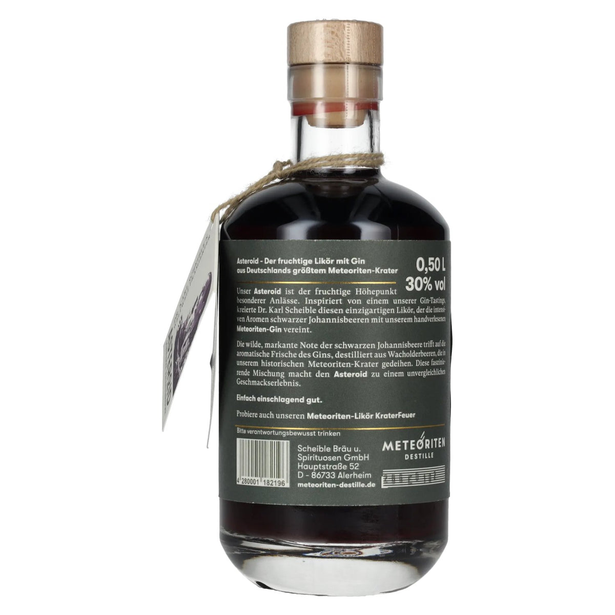 Meteoriten Likör ASTEROID Cassis 30% vol. 0,5l