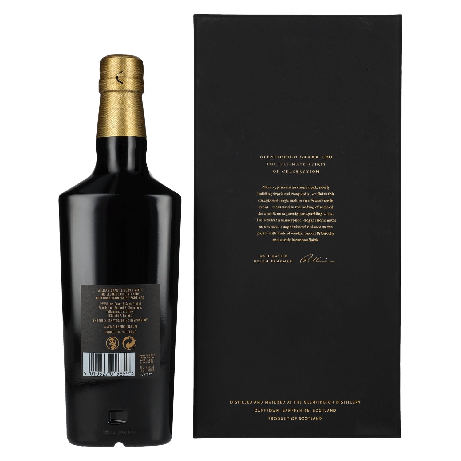 Glenfiddich 23 Years Old GRAND CRU Single Malt Scotch Whisky 43% Vol. 0,7l in Geschenkbox