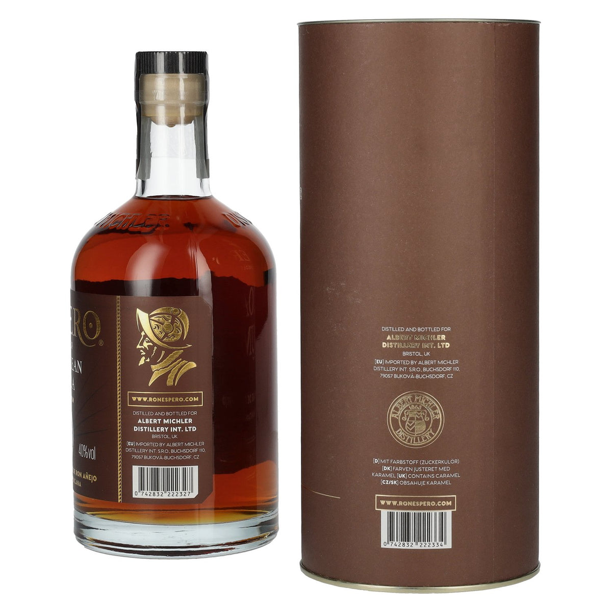 Ron Espero Caribbean Cocoa & Rum Liqueur 40% Vol. 0,7l in Geschenkbox