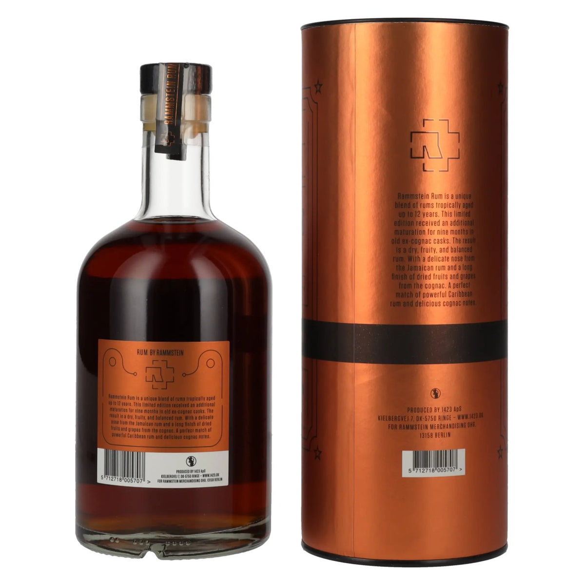 Rammstein Rum Cognac Cask Finish Limited Edition 46% Vol. 0,7l in Geschenkbox