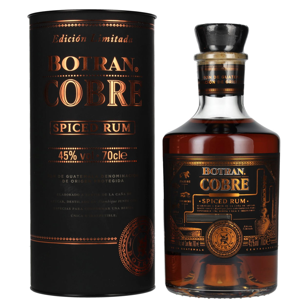 Botran Ron Botran COBRE Spiced Rum Edición Limitada 45% Vol. 0,7l in gift box