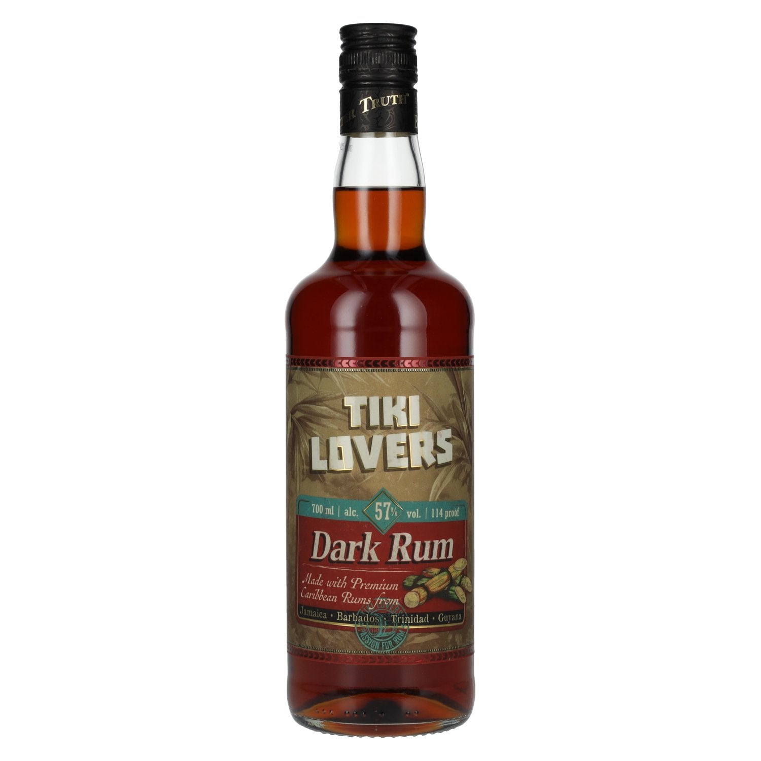 Tiki Lovers Rum Dark Finest Caribbean Blend 57% vol. 0,7l