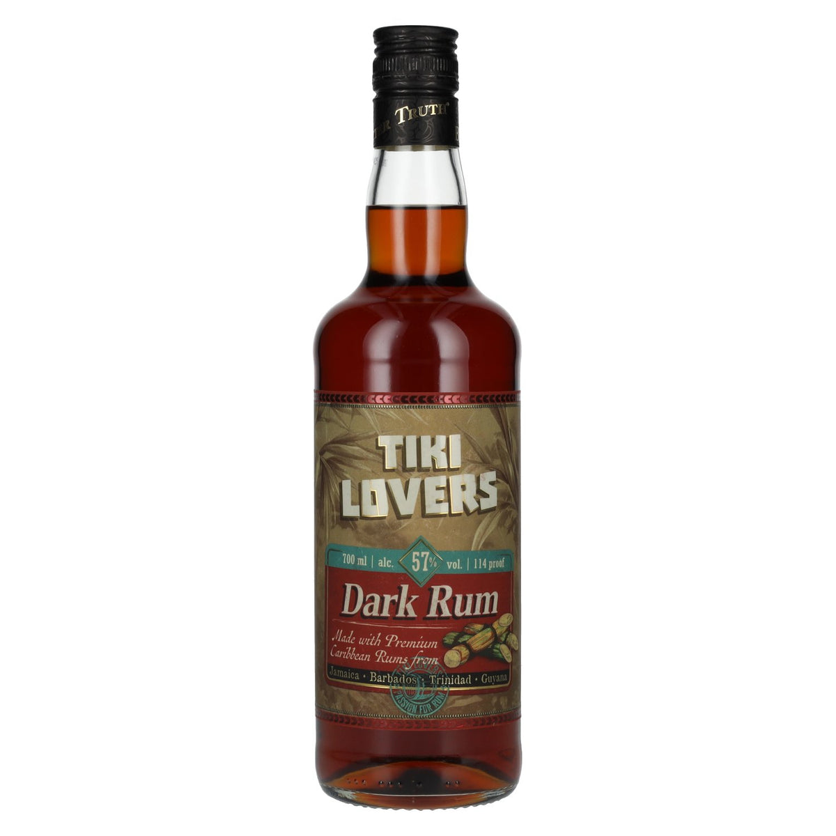 Tiki Lovers Rum Dark Finest Caribbean Blend 57% Vol. 0,7l