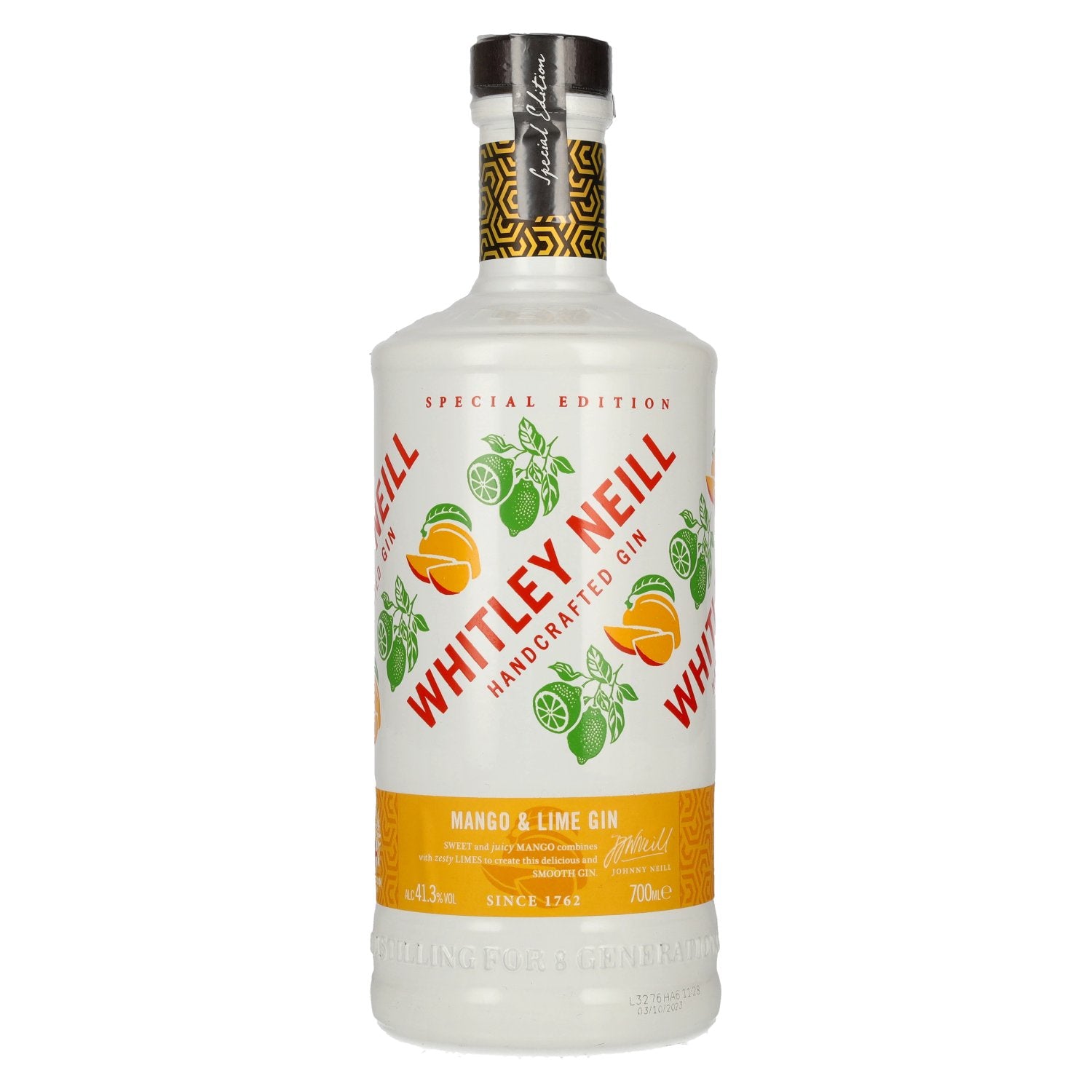 Whitley Neill MANGO &amp; LIME GIN Édition limitée 41,3% vol. 0,7l