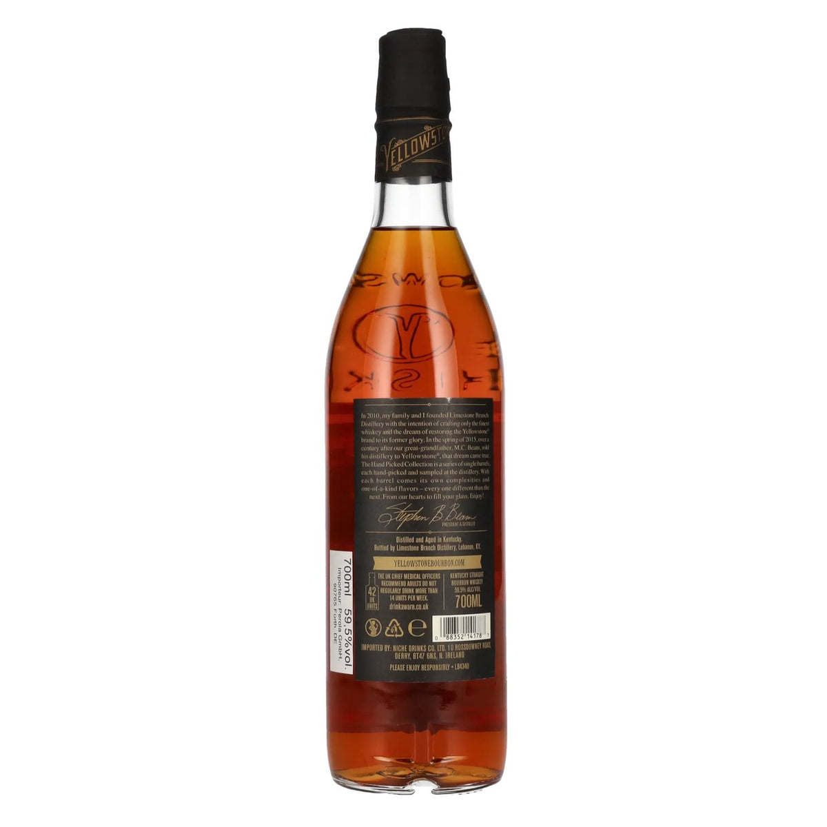 Yellowstone Hand Picked Collection, sélectionnée par Perola – Whiskey Bourbon 59,5 % vol., 0,7 l