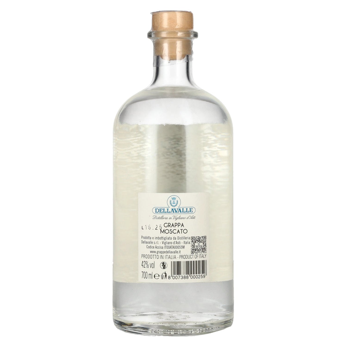 Dellavalle GRAPPA MOSCATO 42% Vol. 0,7l