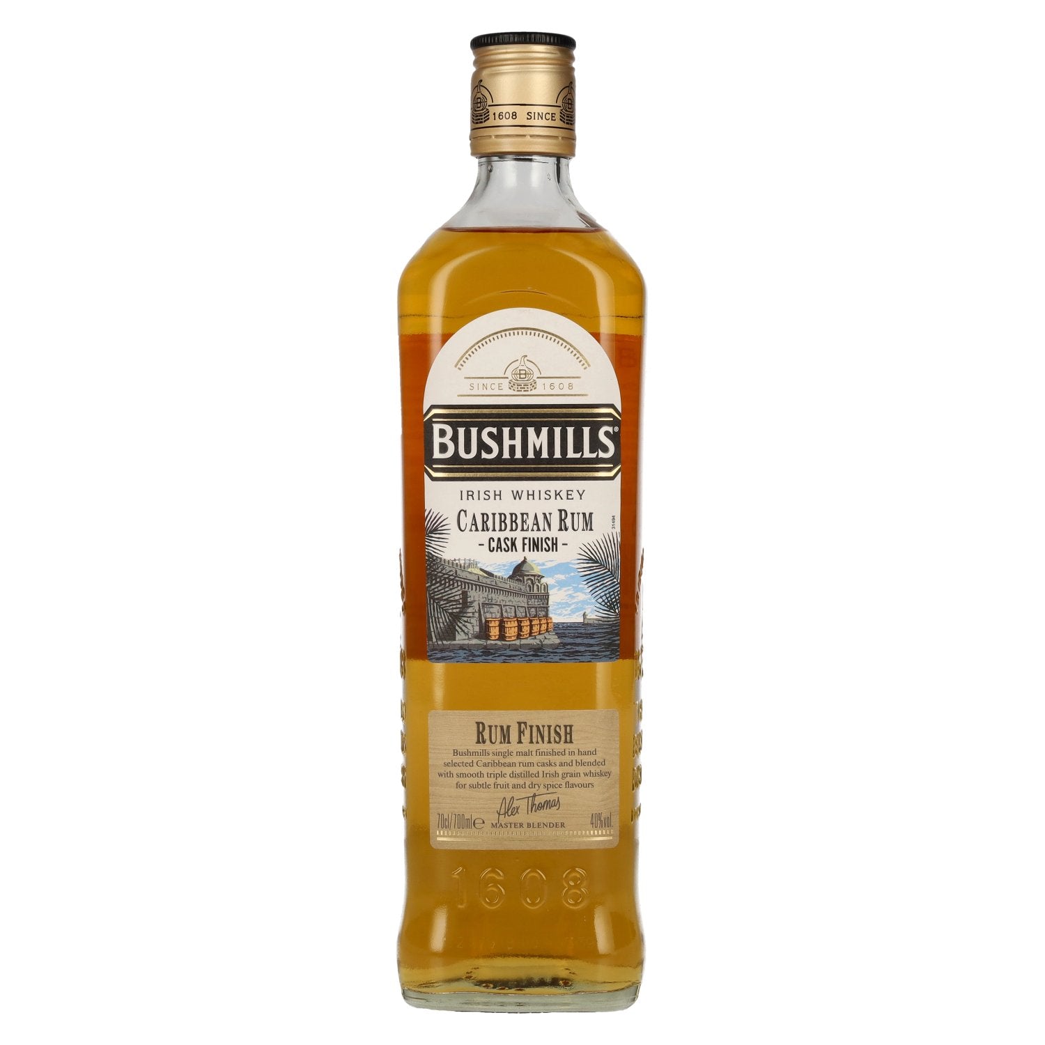 Bushmills Irish Whiskey Caribbean Rum Cask Finish 40% Vol. 0,7l