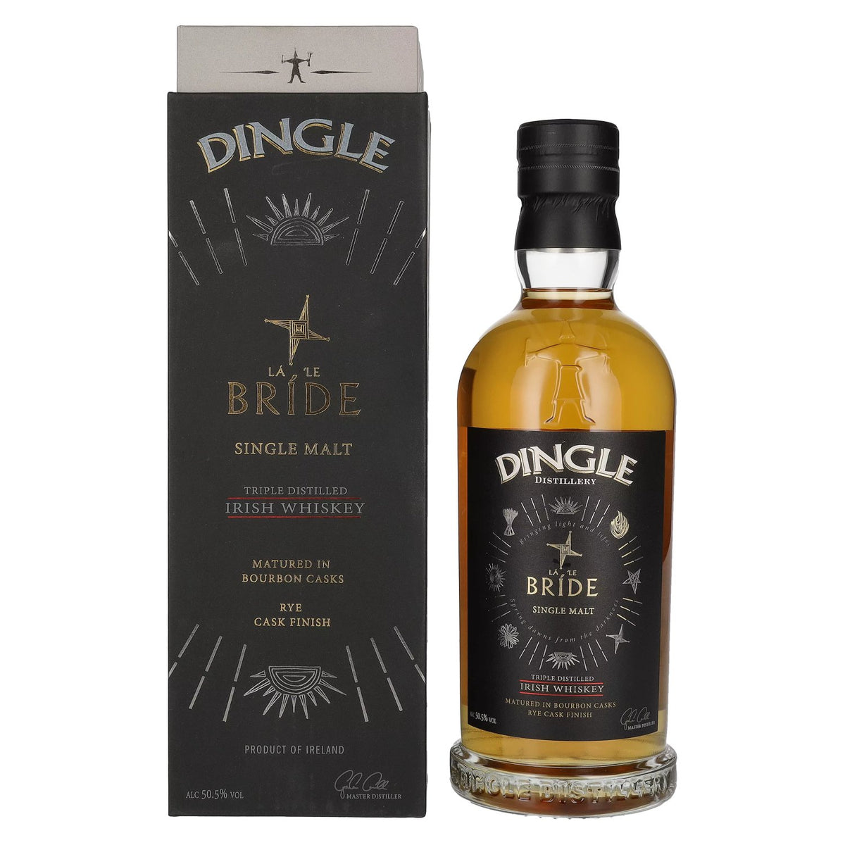 Dingle LÁ 'LE BRÍDE Single Malt Irish Whiskey Triple Distilled 50,5% Vol. 0,7l en coffret cadeau