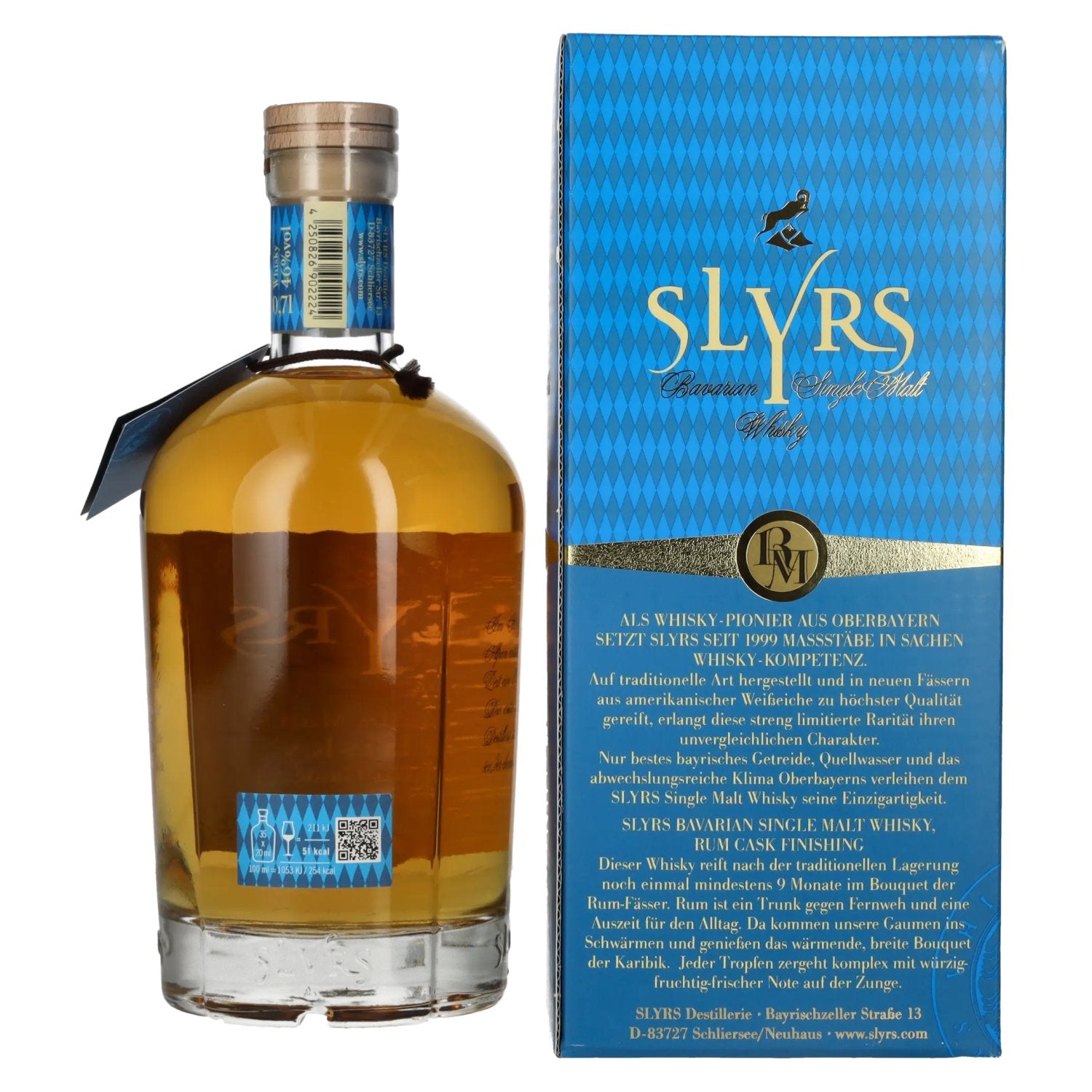 Slyrs RUM CASK FINISH Single Malt Whisky Limited Edition 46% Vol. 0,7l in Geschenkbox