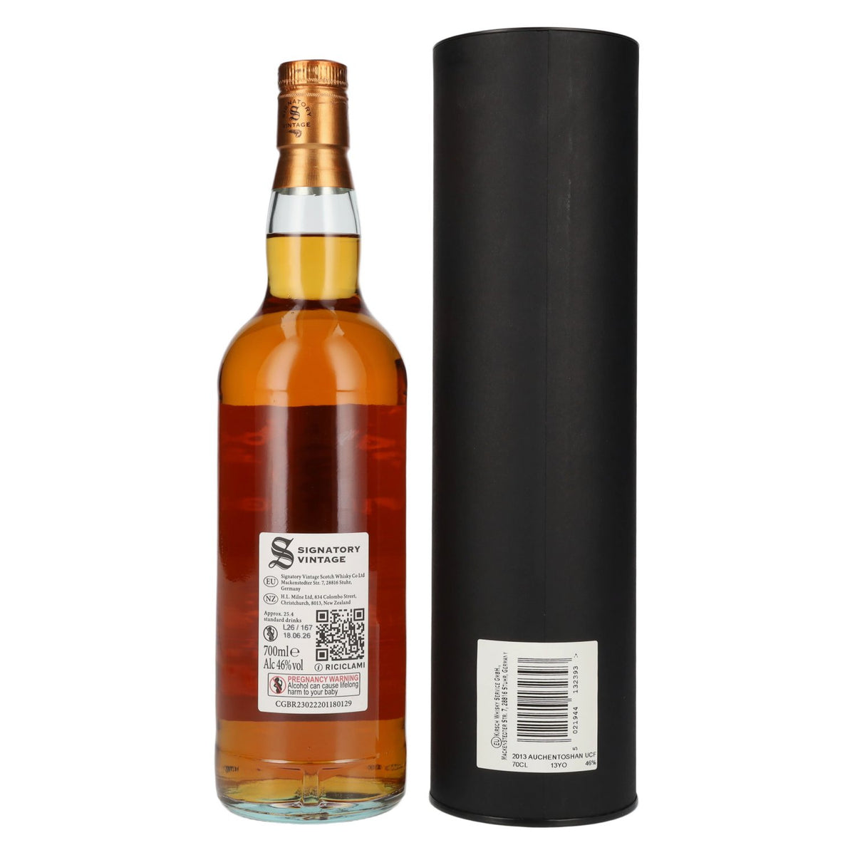 Signatory Vintage Auchentoshan 13 Years Old The Un-Chillfiltered 2013 46% vol. 0.7 l in a gift box