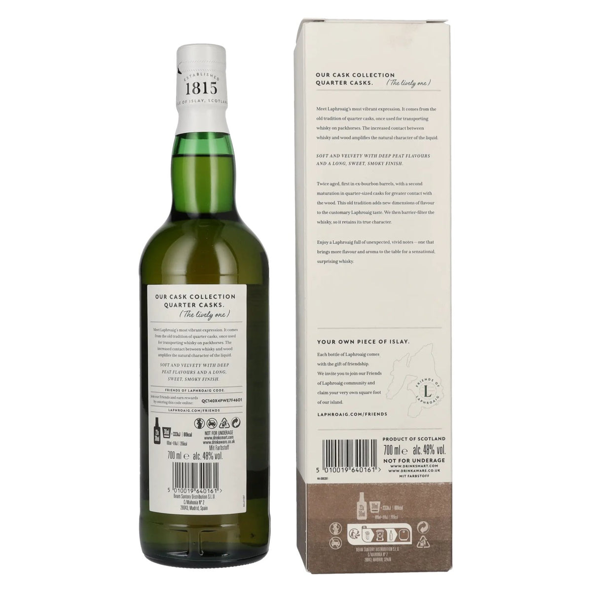 Laphroaig Quarter Casks 48% Vol. 0,7l in Geschenkbox