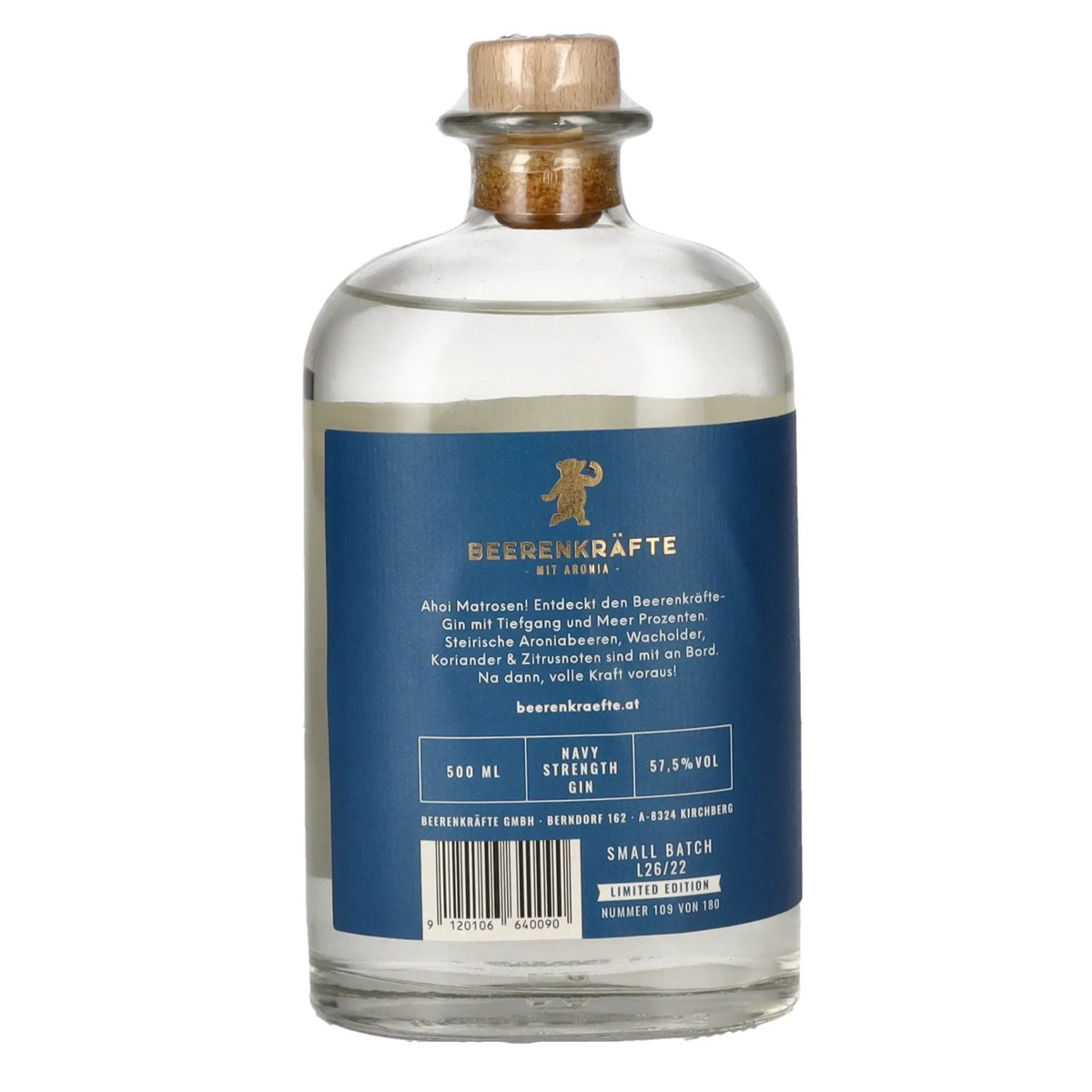Beerenkräfte Gin Seebär Edition 57,5% Vol. 0,5l
