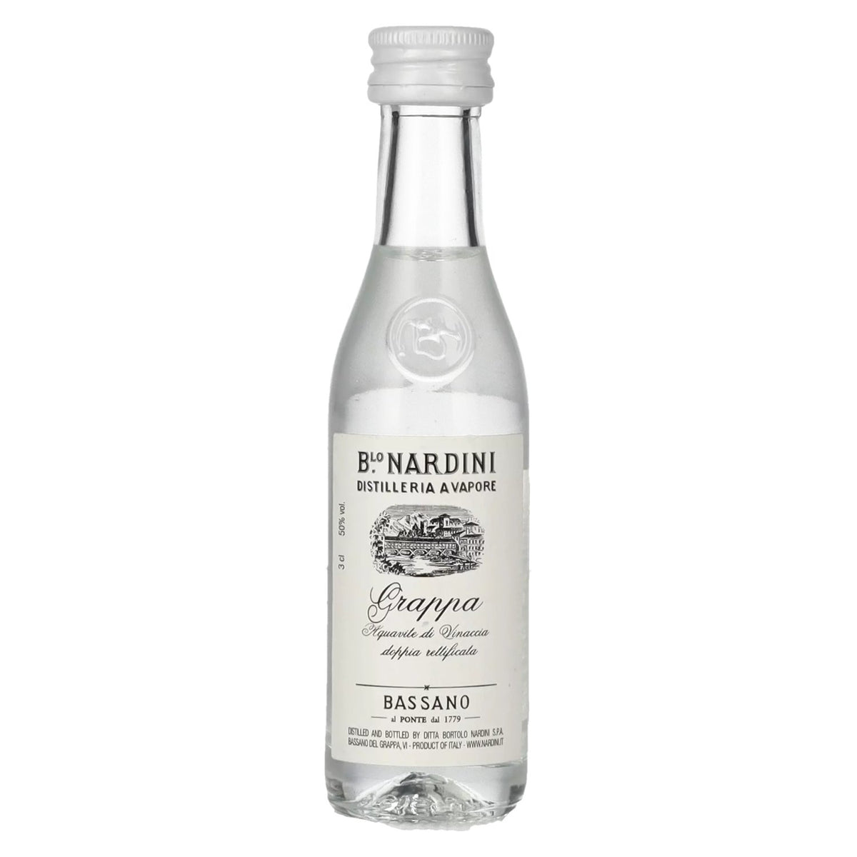 Nardini Grappa Bianca 50% vol. 0,03l