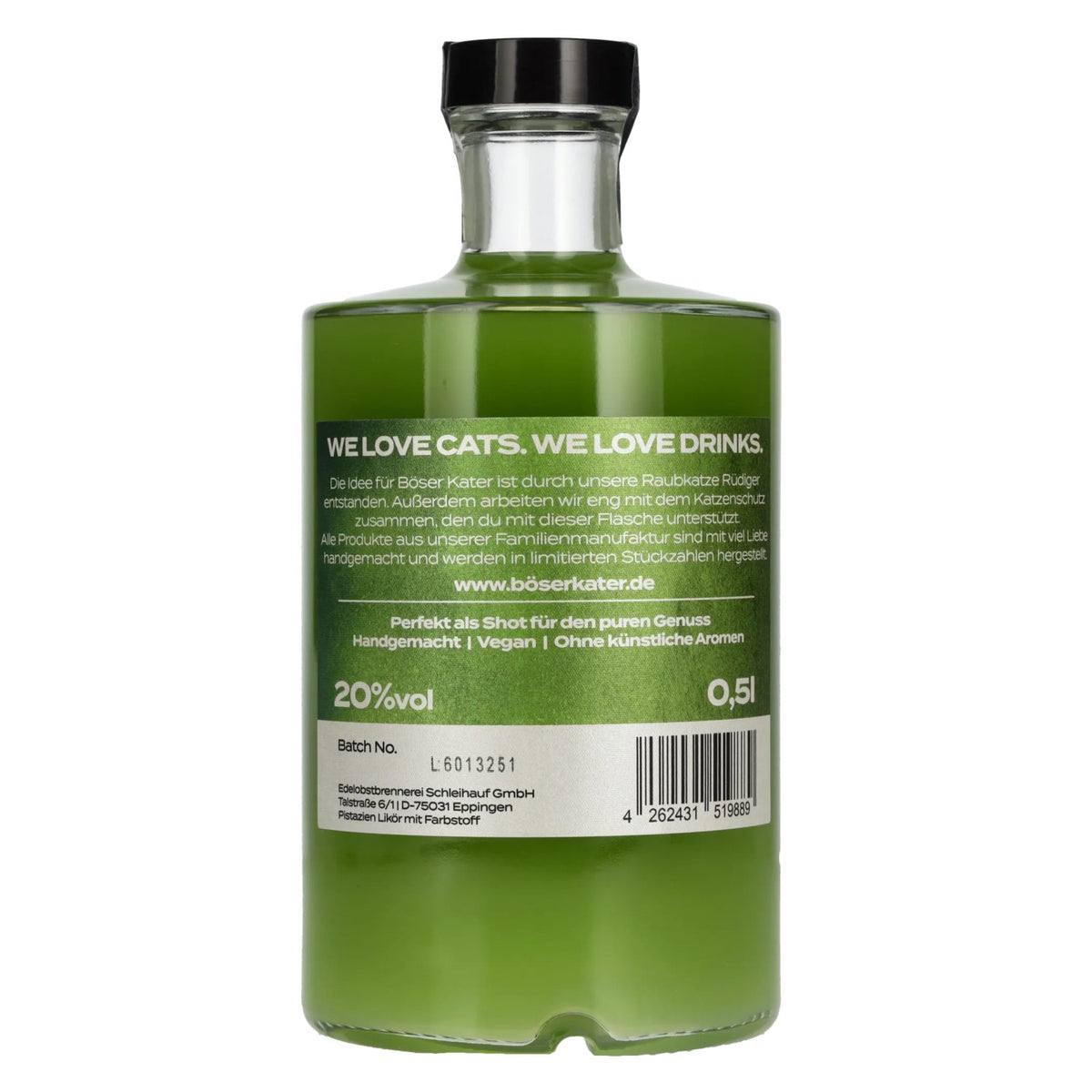 Böser Kater Pistachio Liqueur 20% vol. 0.5 l
