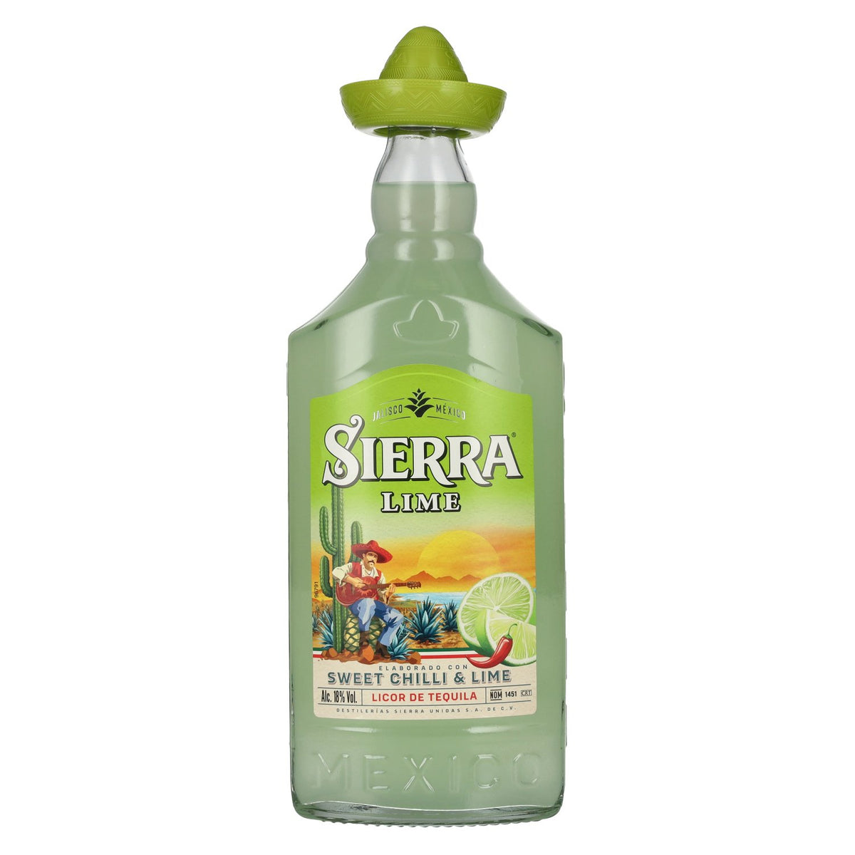 Sierra Lime, liqueur de tequila, 18 % vol., 0,7 l
