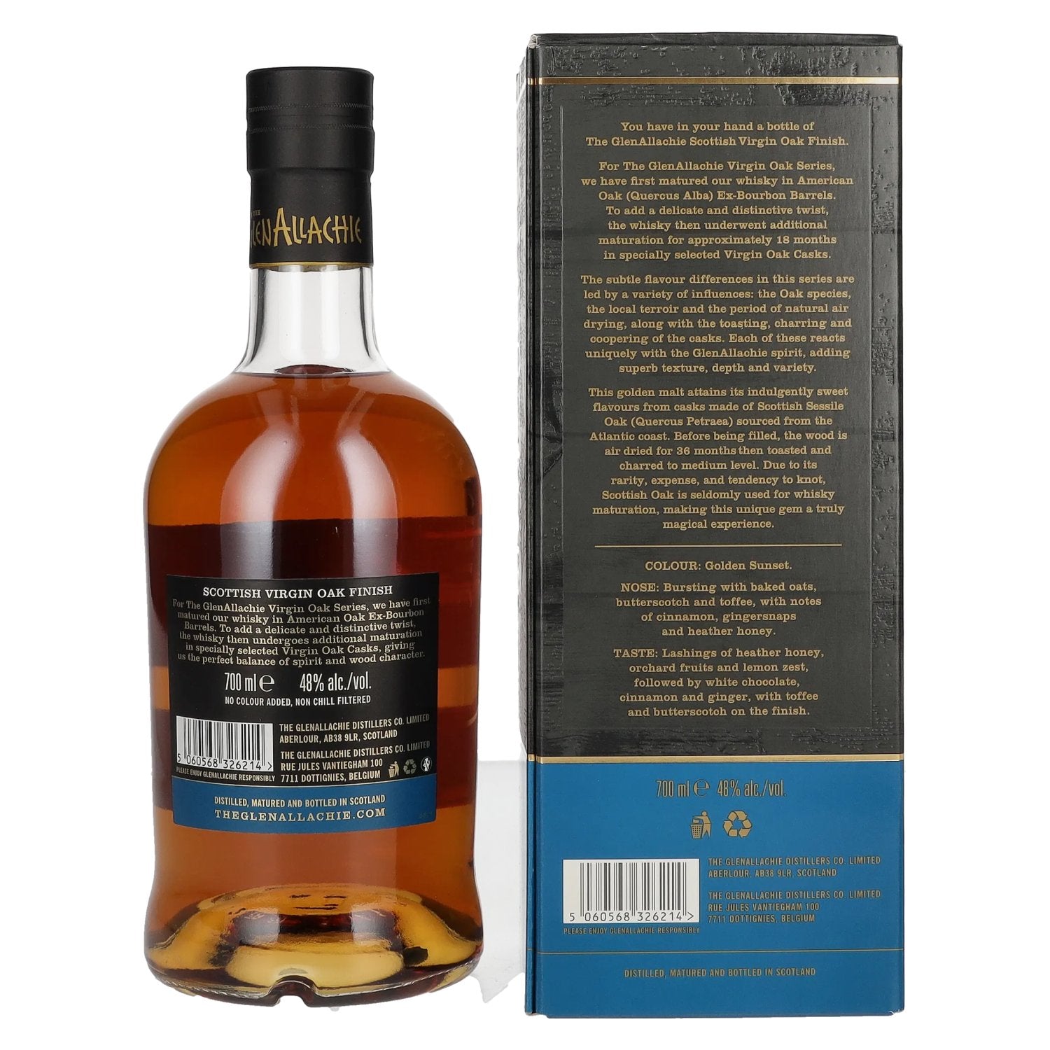 The GlenAllachie 8 Years Old SCOTTISH VIRGIN OAK FINISH 48% Vol. 0,7l in Geschenkbox