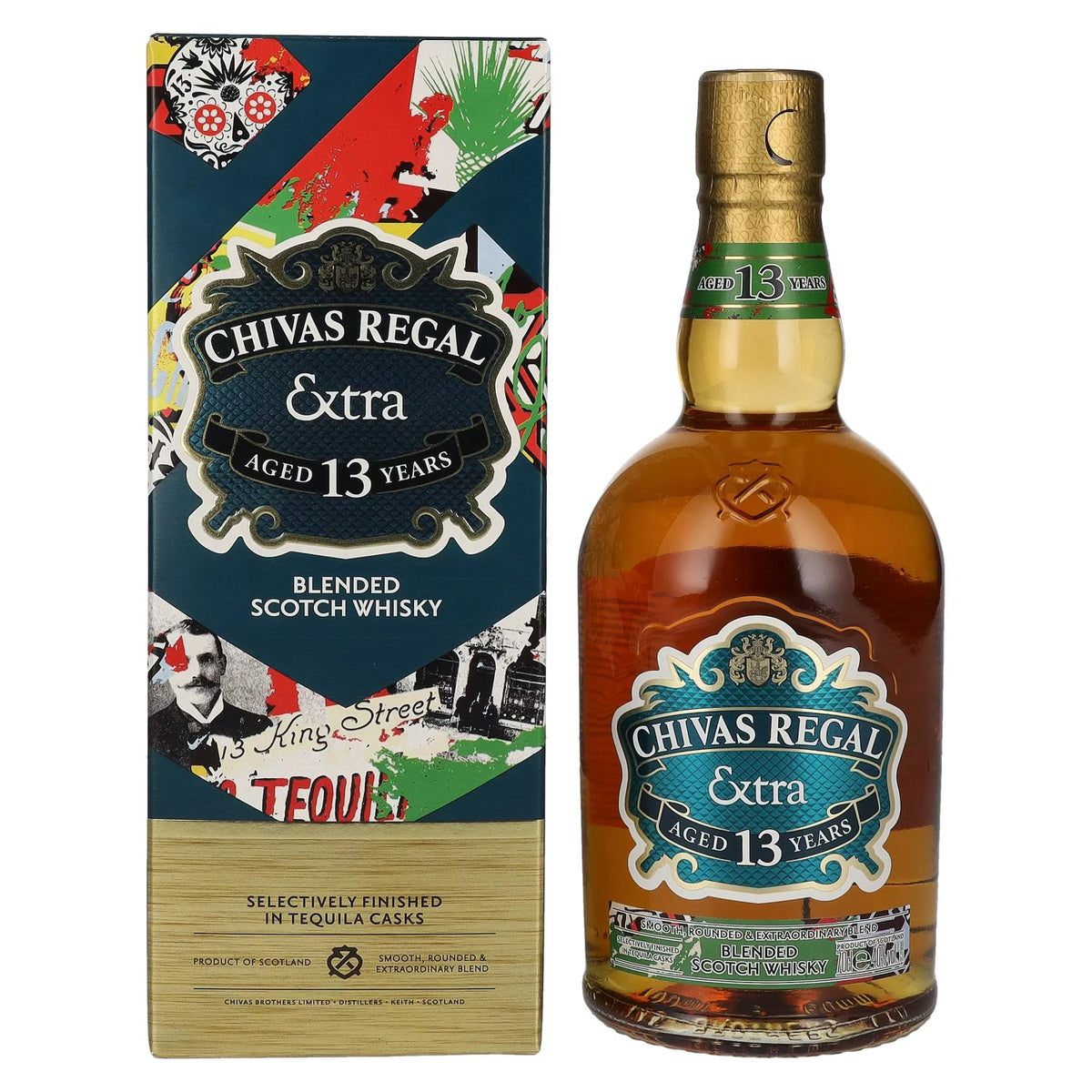 Chivas Regal EXTRA 13 Years Old TEQUILA CASK Finish 40% Vol. 0,7l in gift box