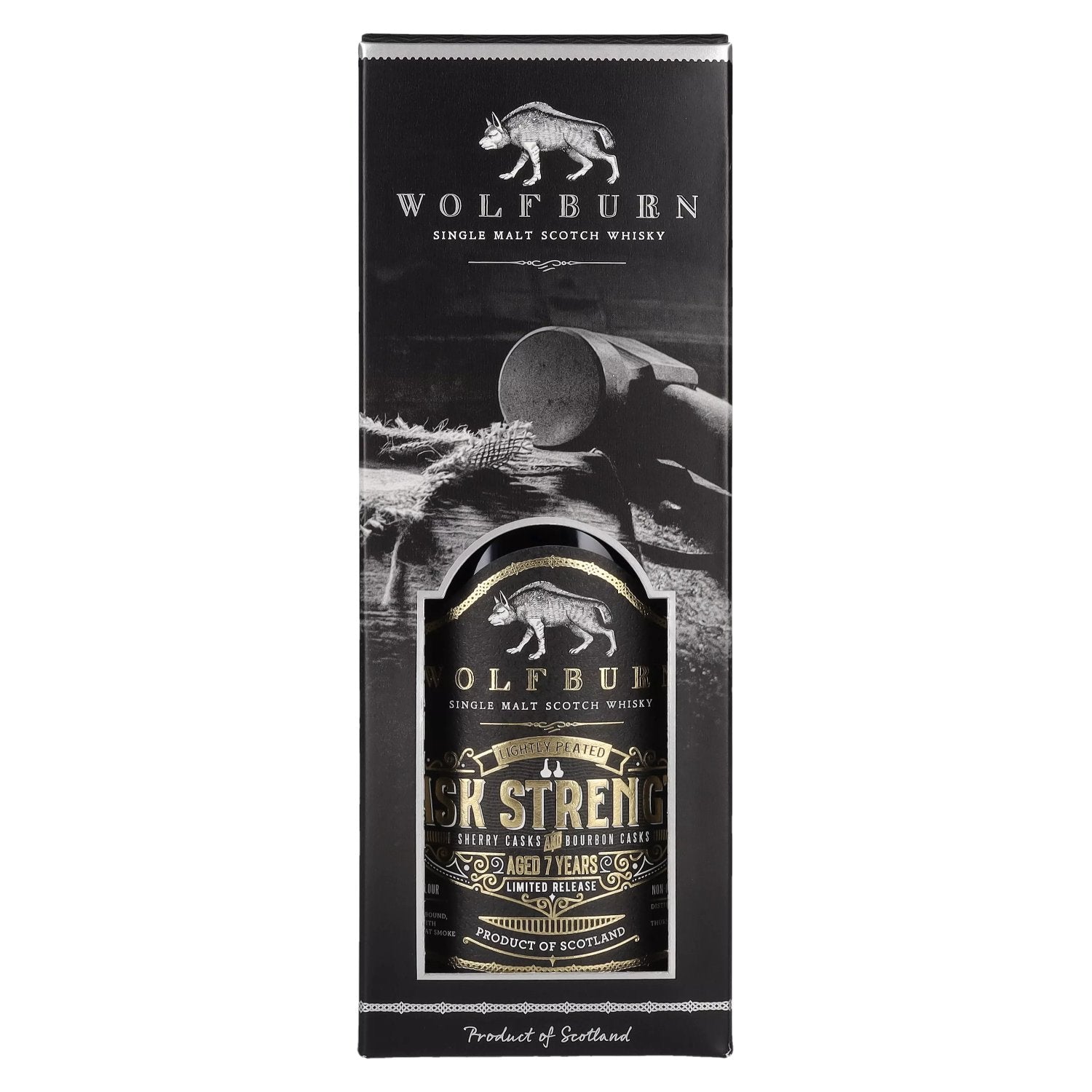 Wolfburn 7 Years Old Single Malt CASK STRENGTH Father's Day Edition 58,2% Vol. 0,7l en coffret cadeau