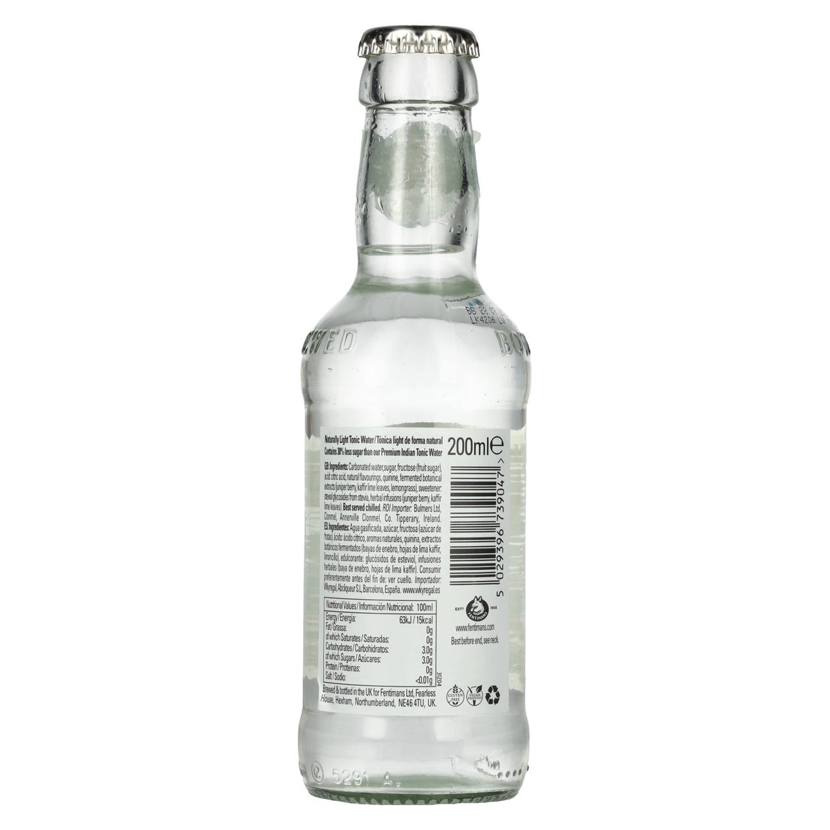 Fentimans NATURALLY LIGHT Tonic Water 6x4x0.2l