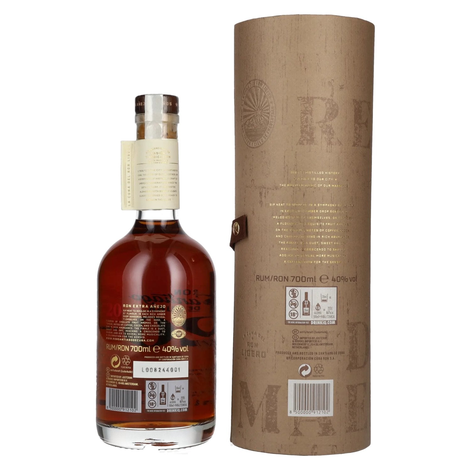 Ron Santiago de Cuba Extra Añejo 20 Años 40% Vol. 0,7l in Geschenkbox