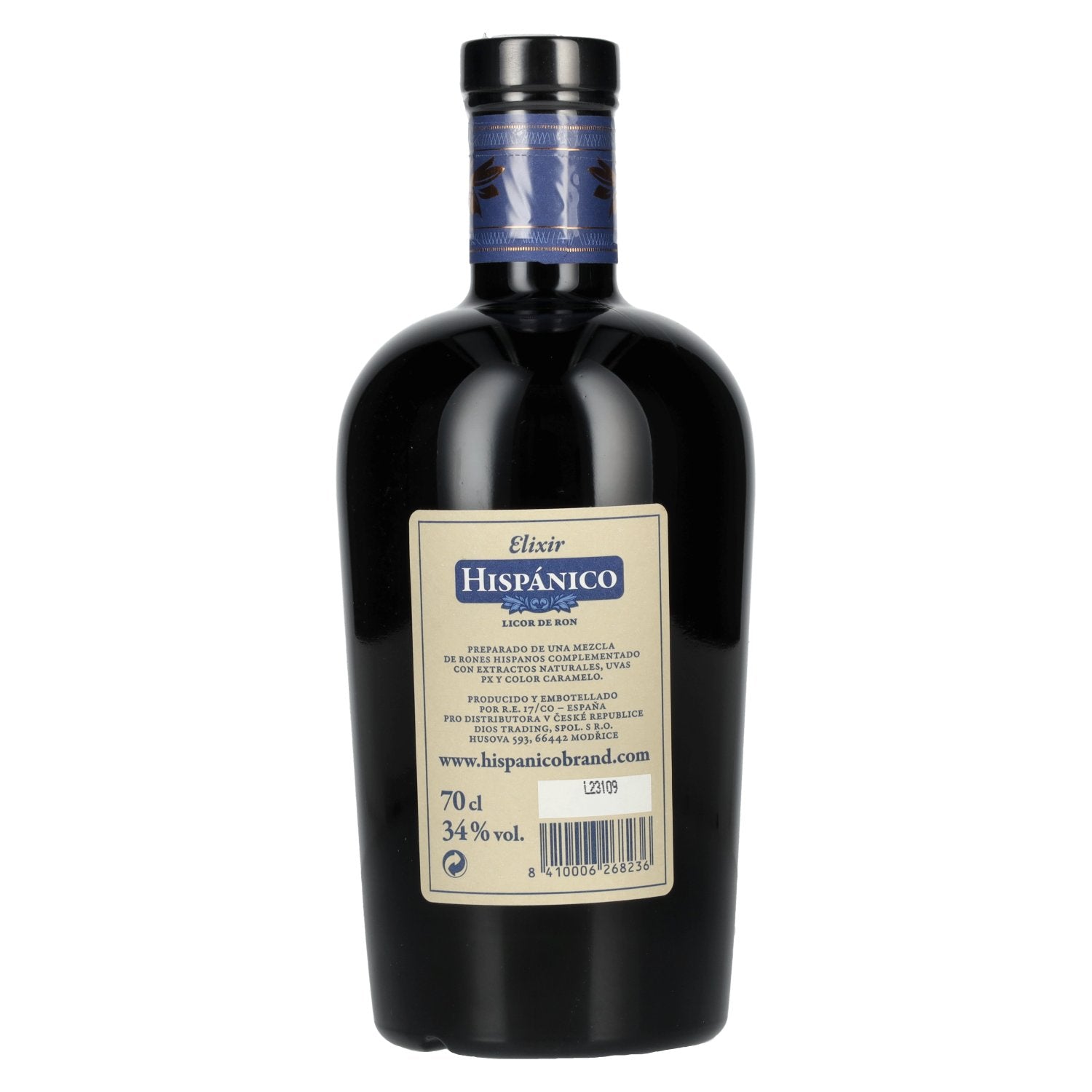 Hispánico Elixir Licor de Ron 34% Vol. 0,7l