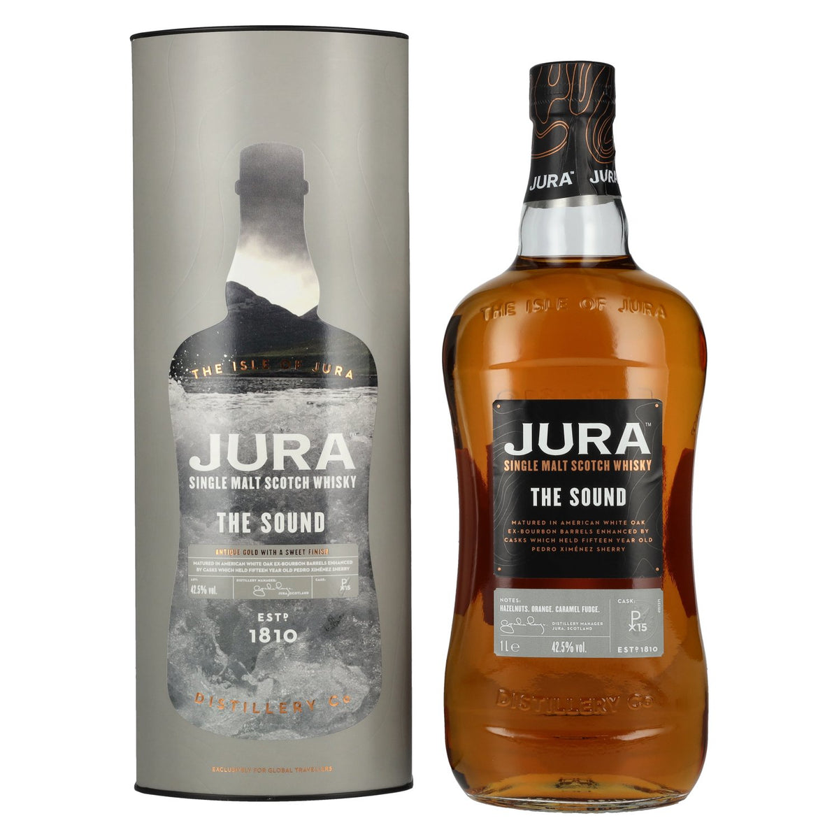 Jura THE SOUND Single Malt Scotch Whisky 42,5% vol. 1l en boîte cadeau